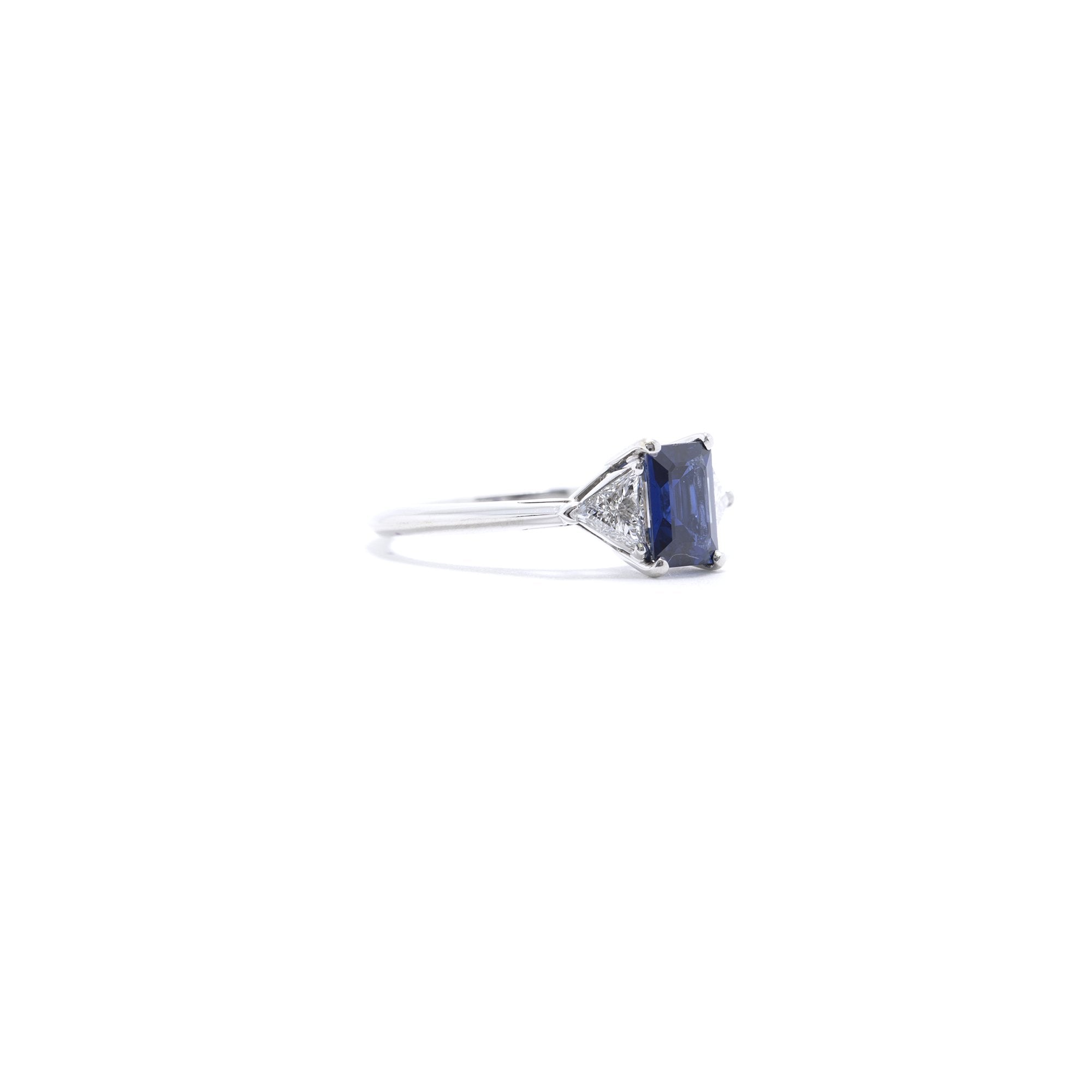 Tiffany & Co. Platinum 1.32 ct. Sapphire & Diamond Cocktail Ring