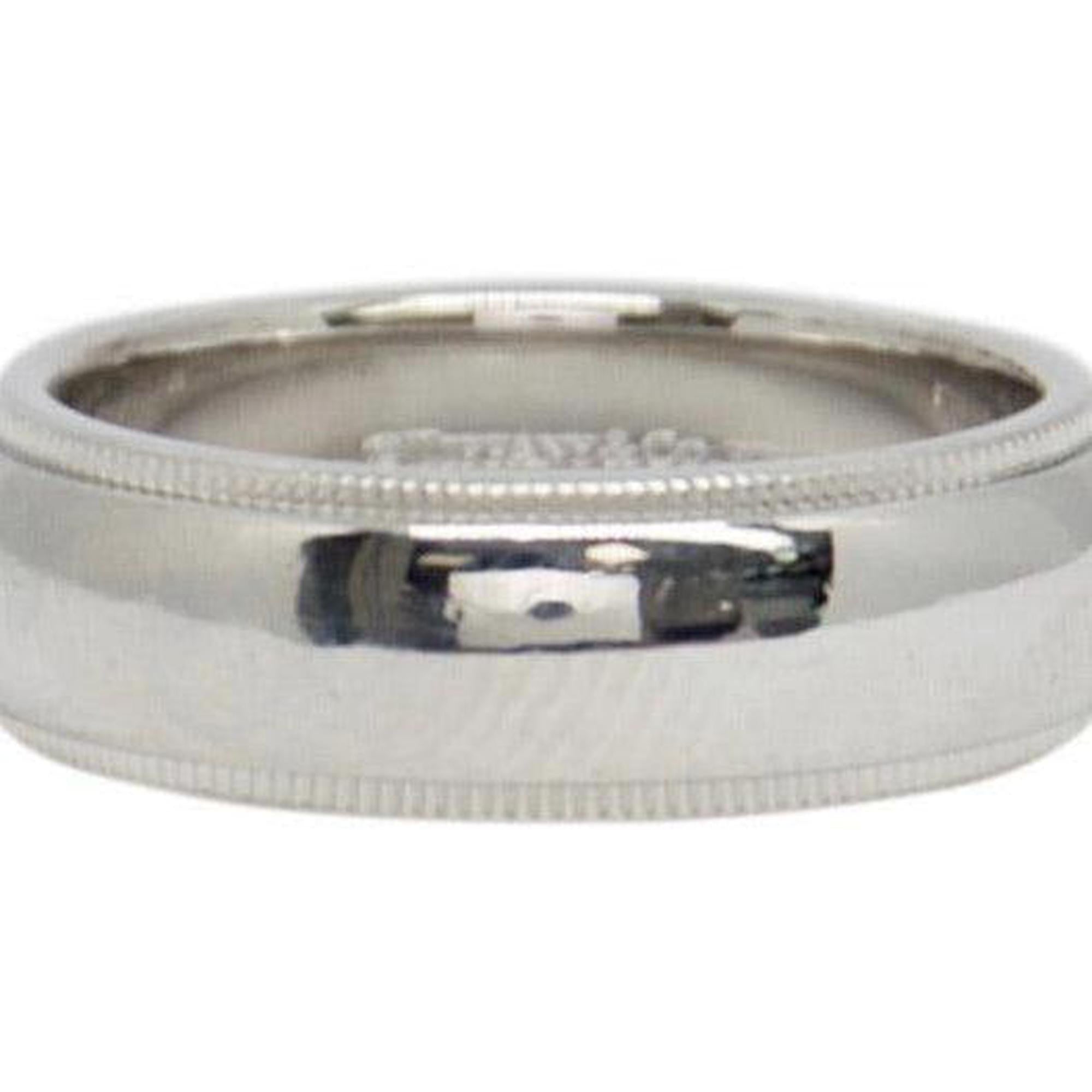 Tiffany & Co. Platinum Classic Milgrain Wedding Band Ring