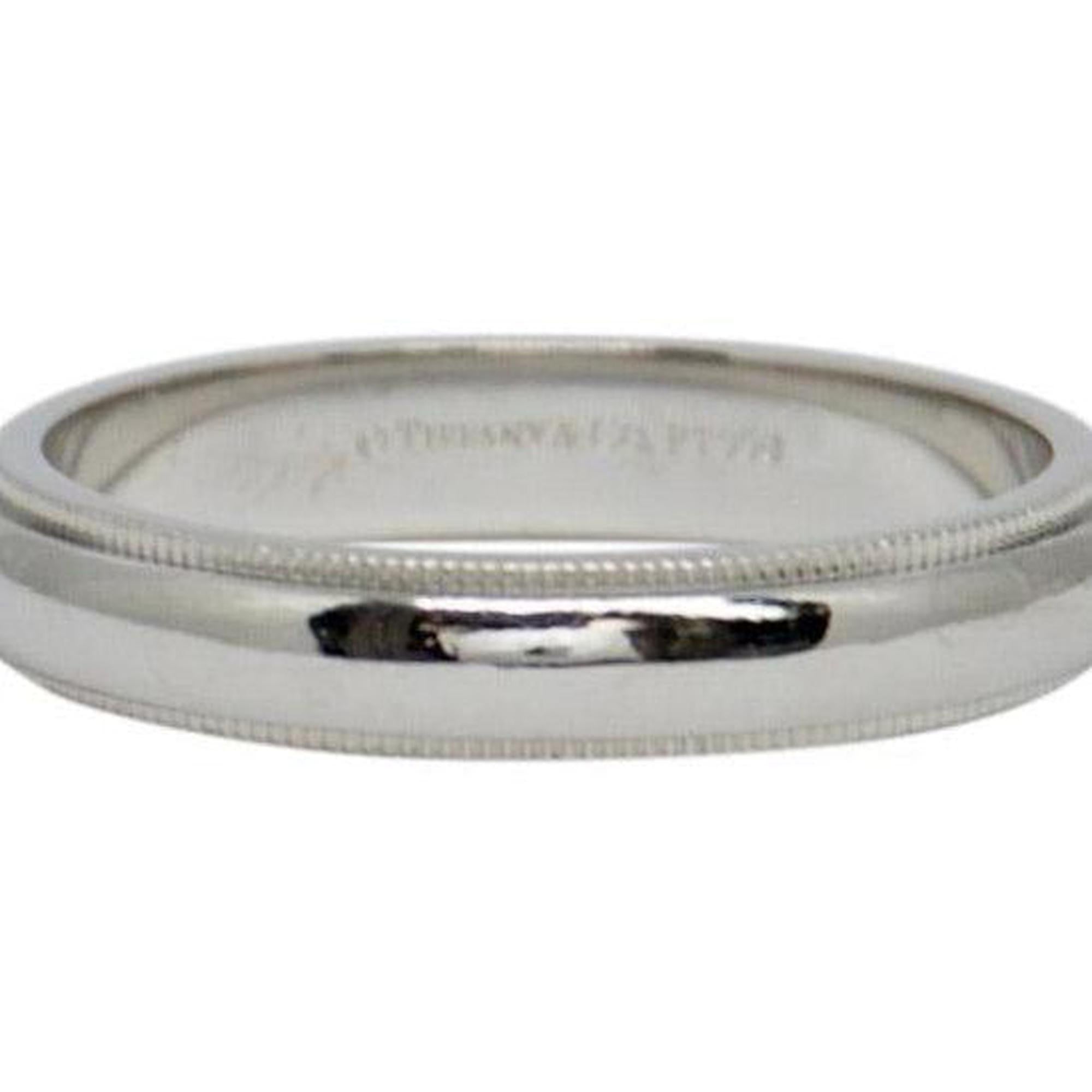 Tiffany & Co. Platinum Classic Milgrain Wedding Band Ring