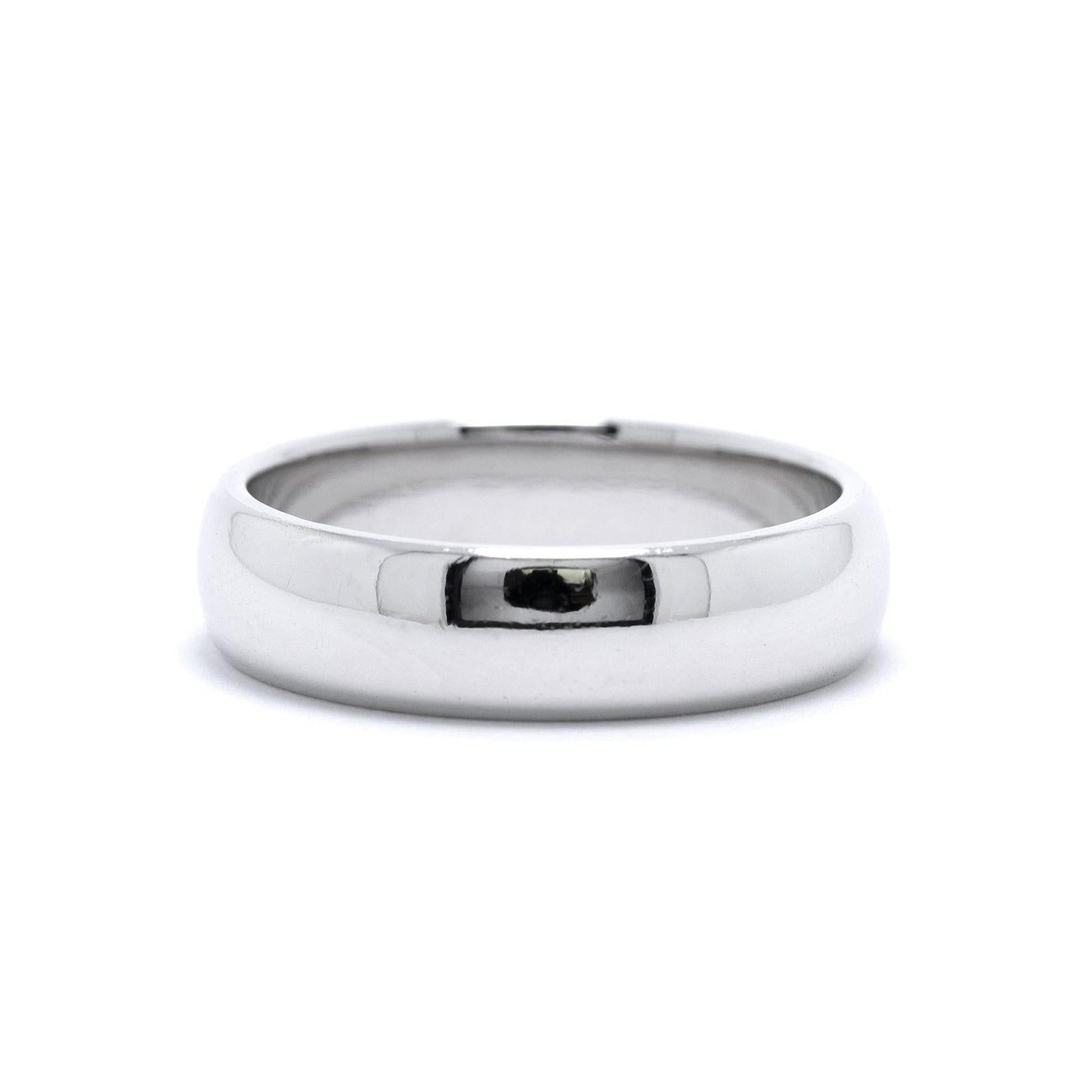 Tiffany & Co. Platinum Classic Wedding Band Ring