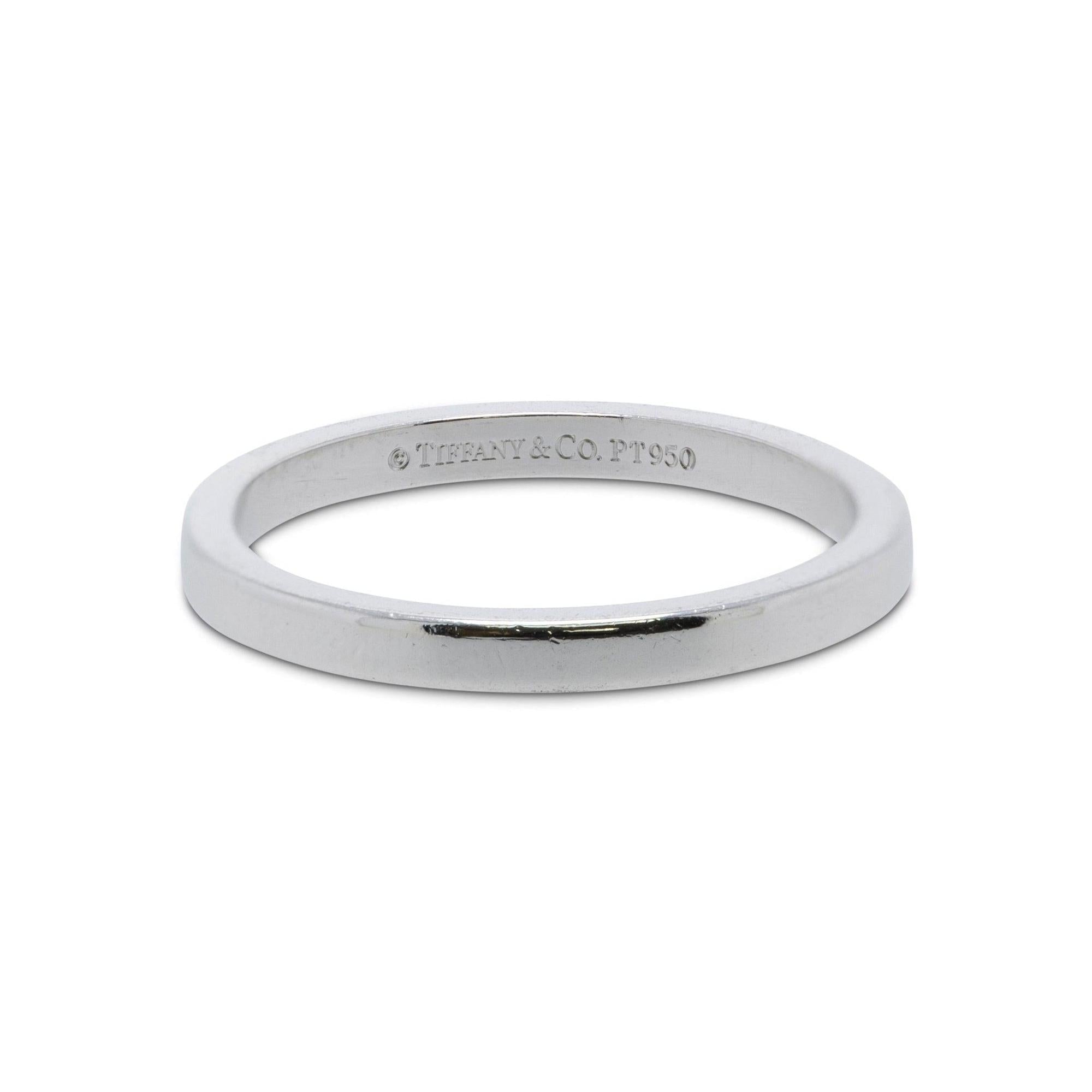 Tiffany & Co. Platinum Classic Wedding Band