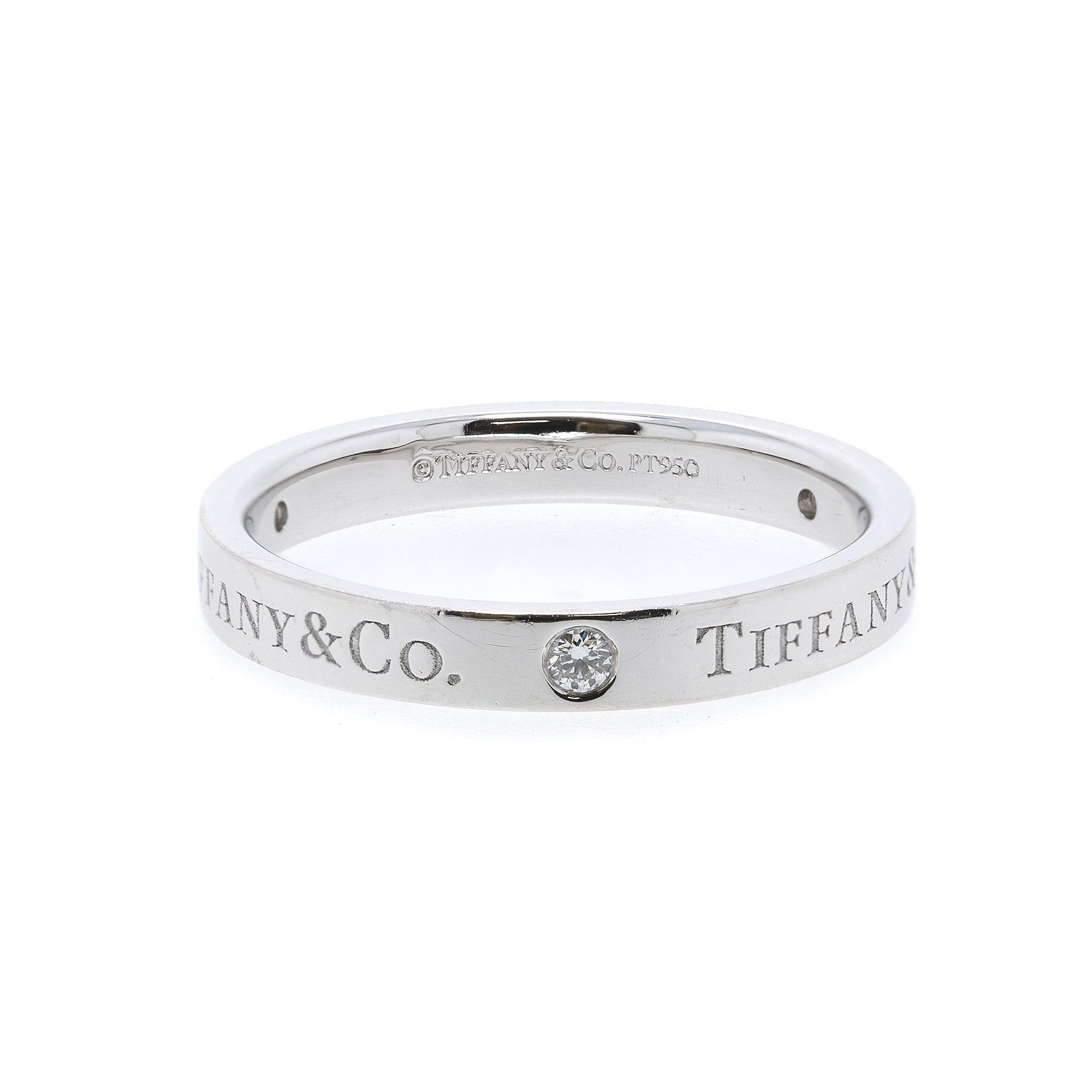 Tiffany & Co. Platinum & Diamond Band Ring