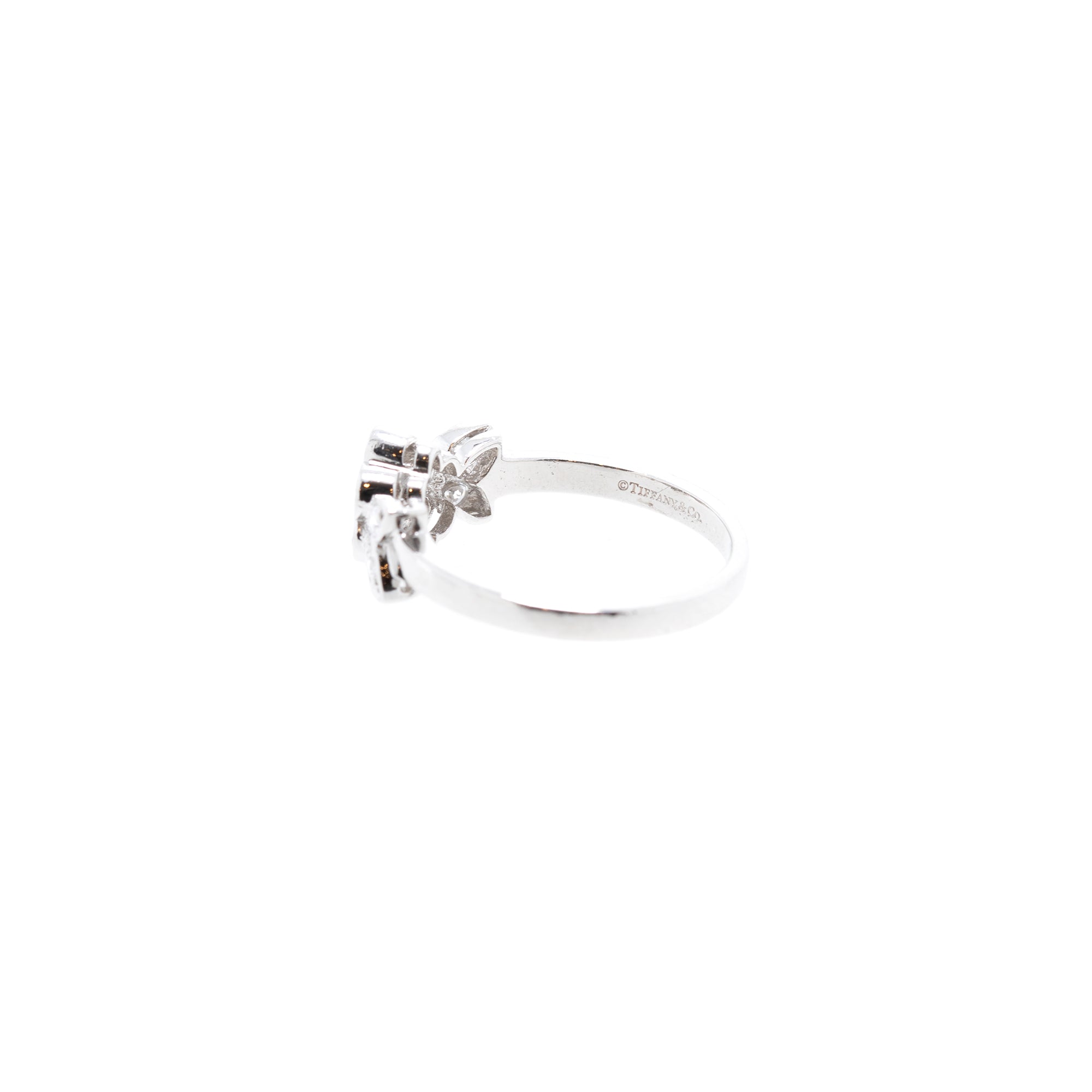 Tiffany & Co. Platinum & Diamond Blossom Flower Ring