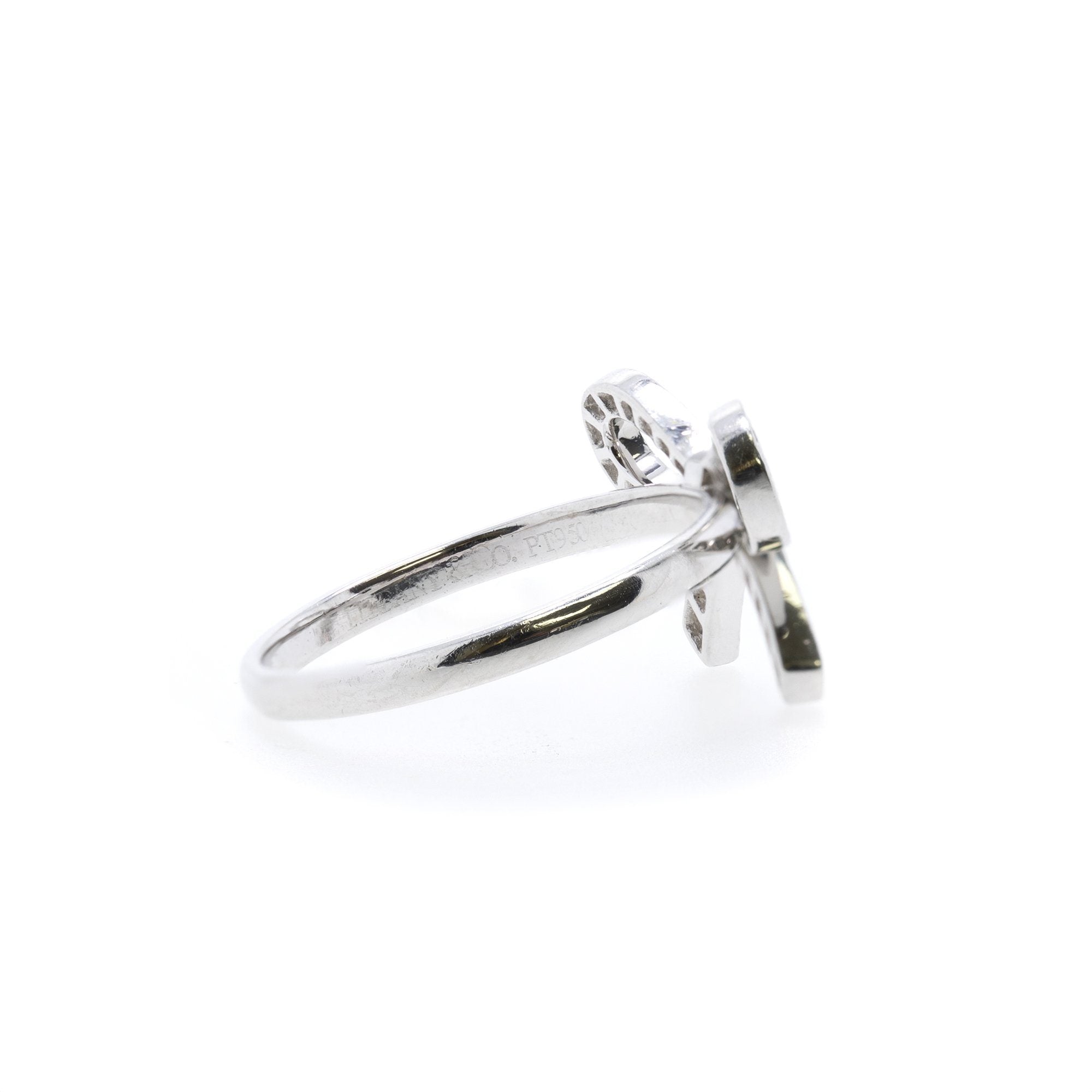 Tiffany & Co. Platinum & Diamond Bow Ring