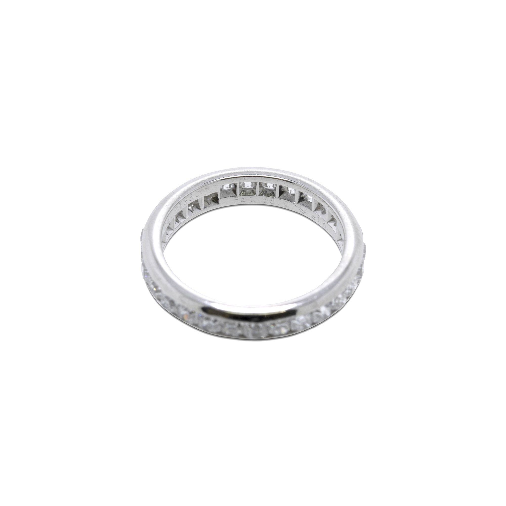 Tiffany & Co. Platinum Diamond Eternity Lucida Band Ring