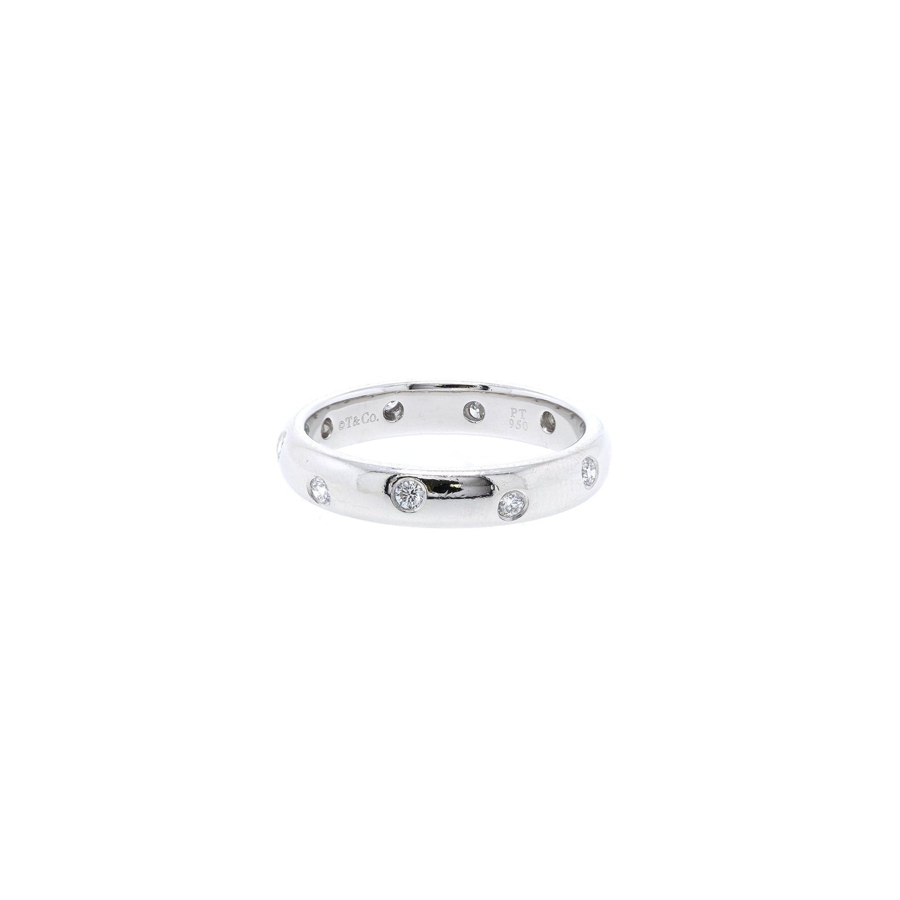 Tiffany & Co. Platinum & Diamond Etoile Band Ring