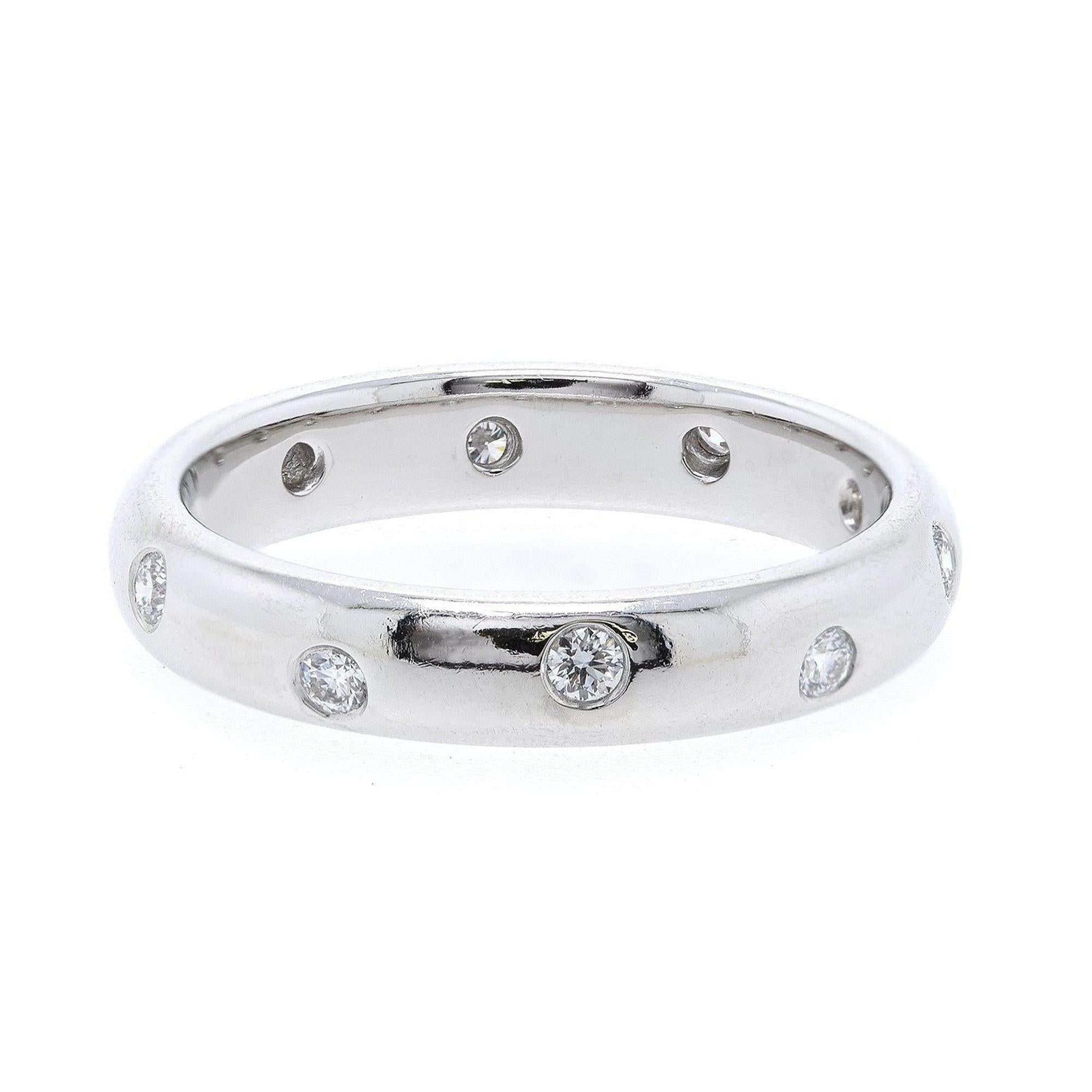 Tiffany & Co. Platinum & Diamond Etoile Band Ring