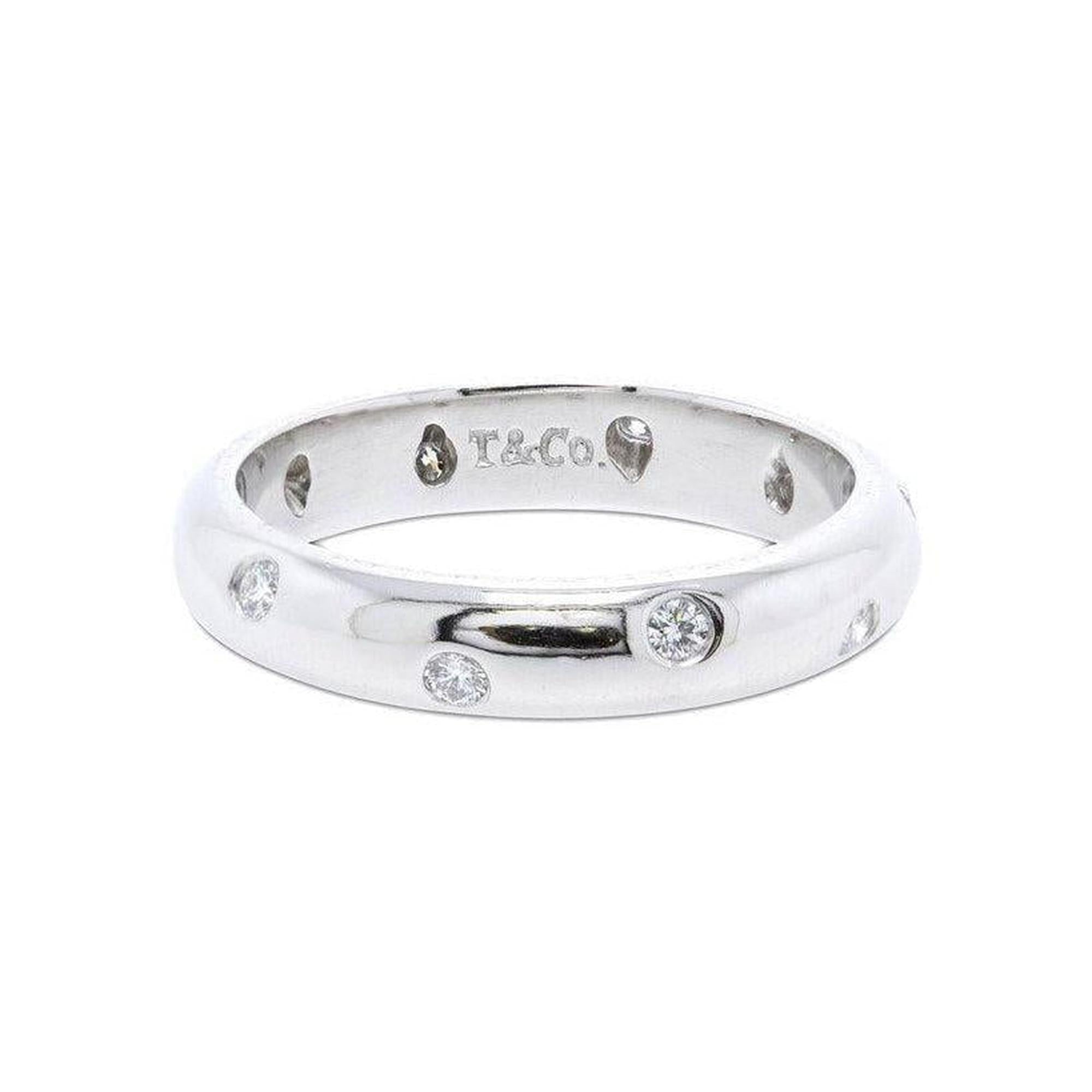 Tiffany & Co. Platinum & Diamond Etoile Band Ring
