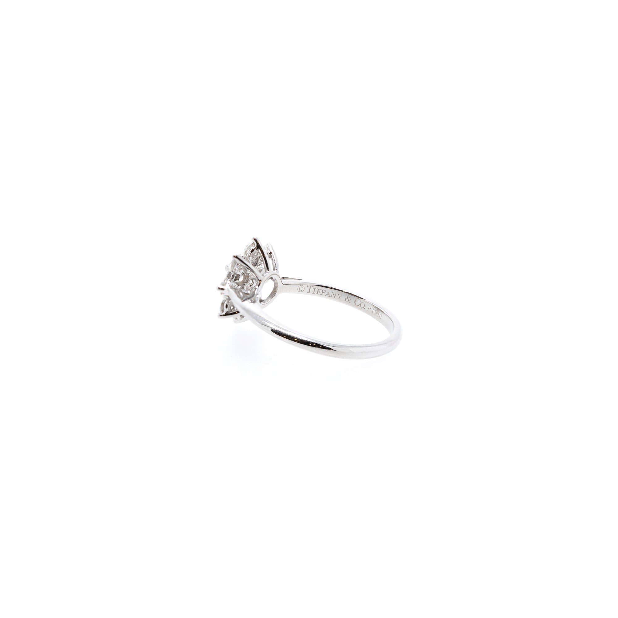 Tiffany & Co. Platinum & Diamond Flower Ring
