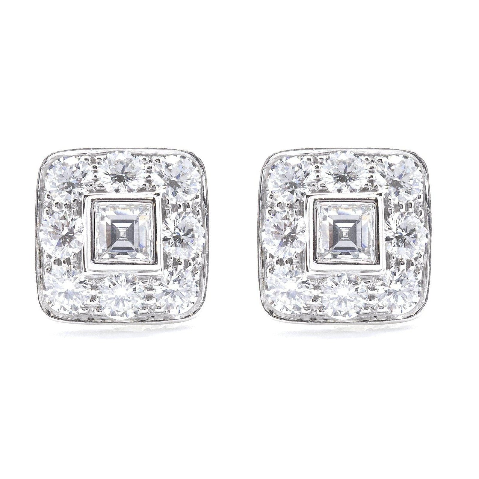 Diamond Earrings in Platinum  Tiffany  Co