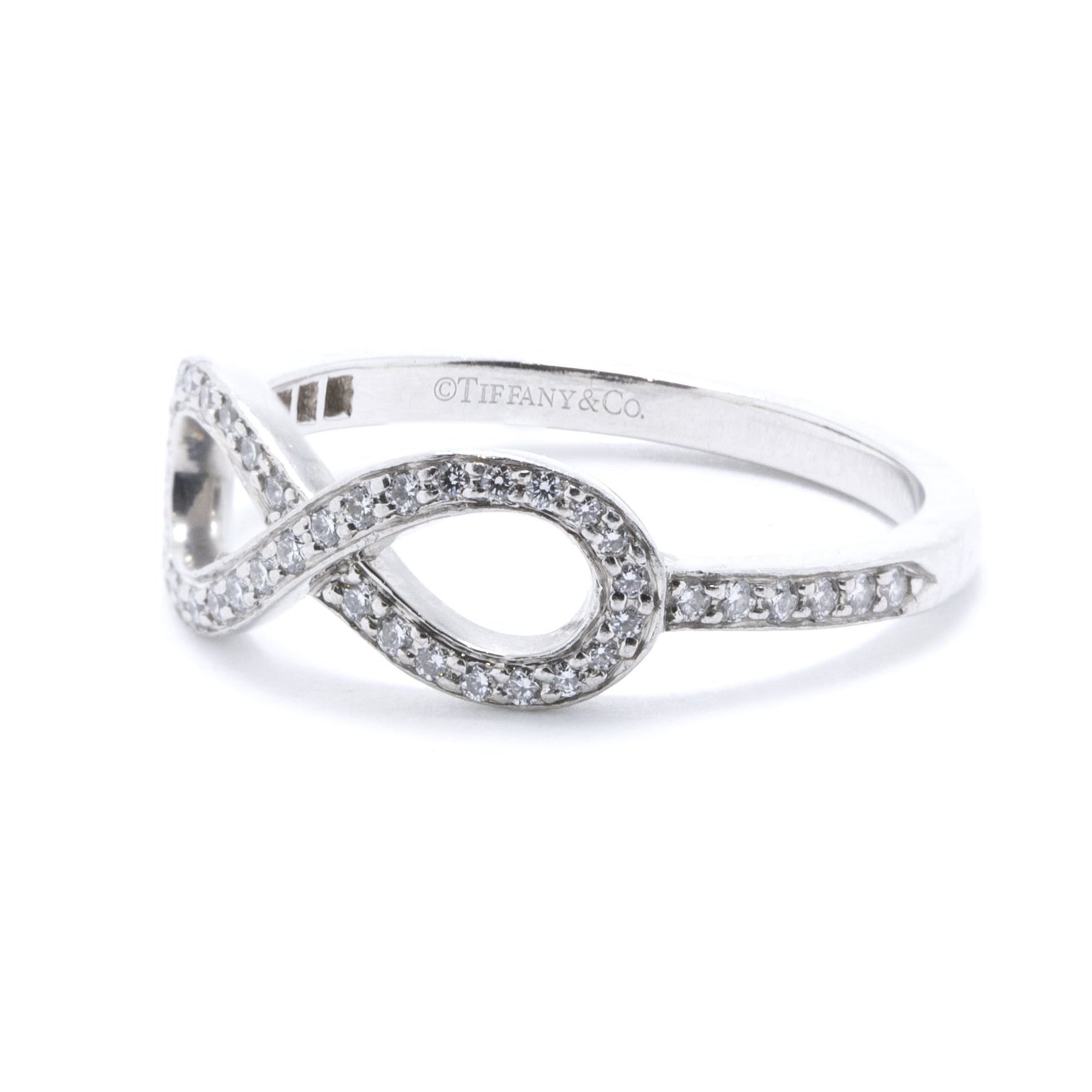 Tiffany & Co. Platinum & Diamond Infinity Ring