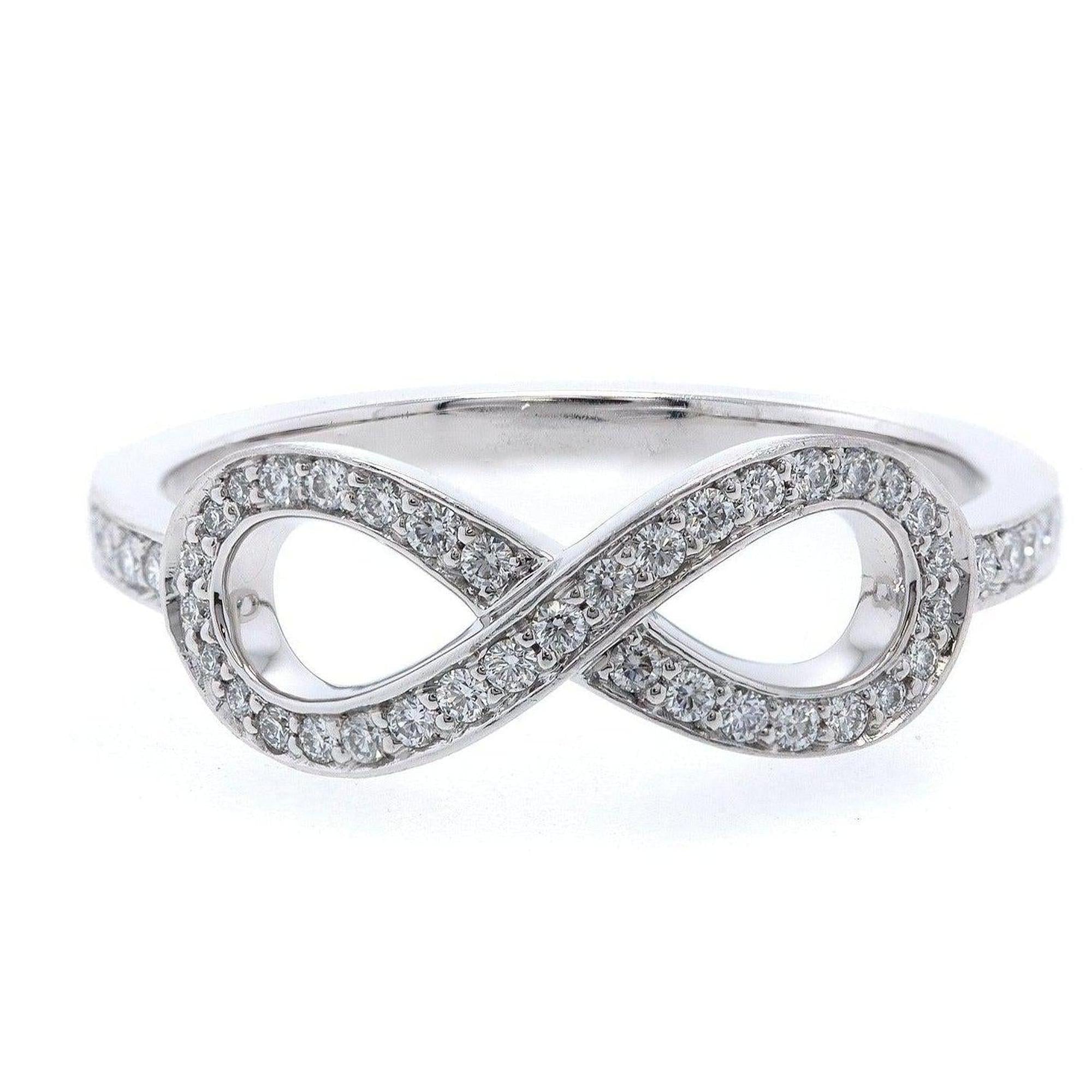 Tiffany & Co. Platinum & Diamond Infinity Ring