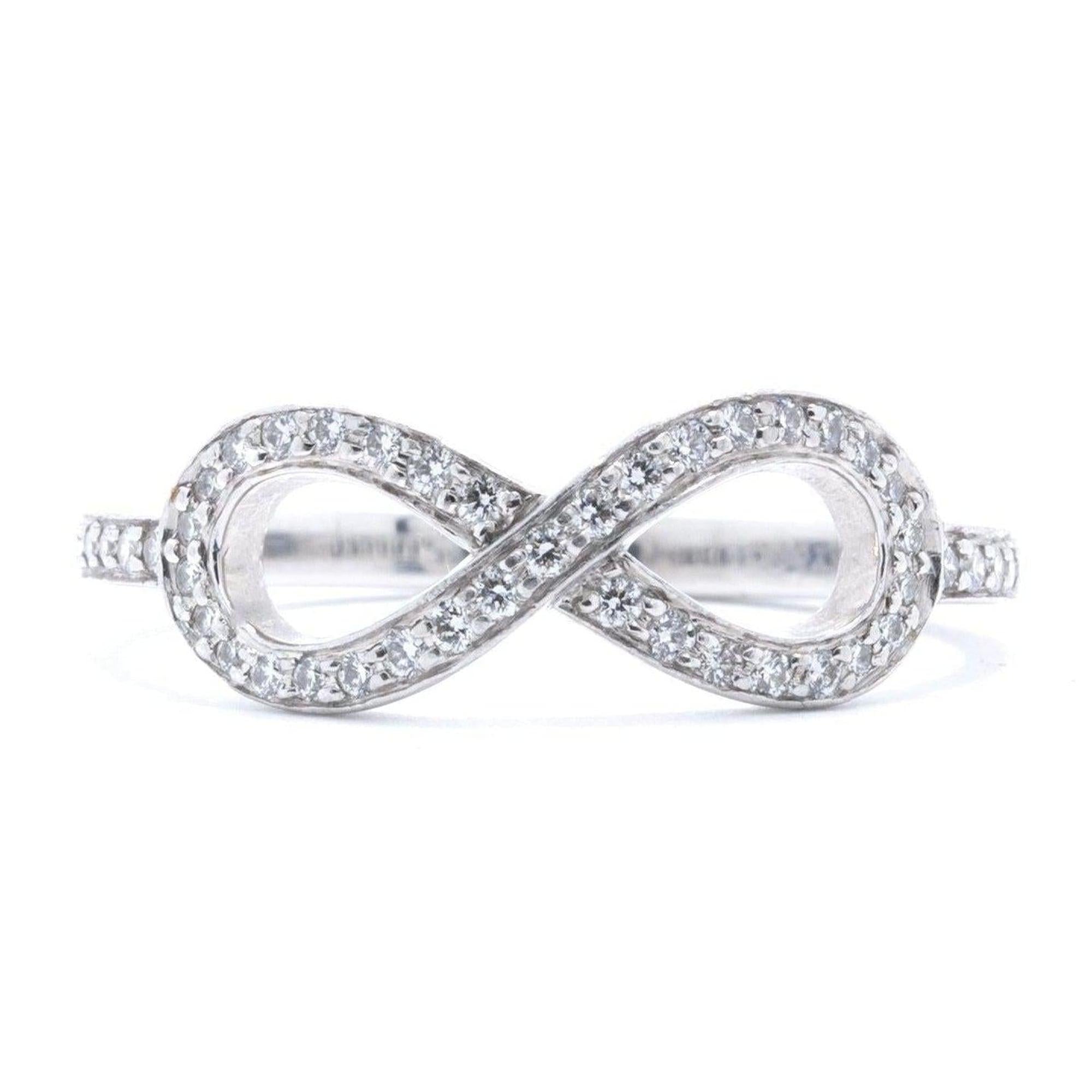 Tiffany & Co. Platinum & Diamond Infinity Ring