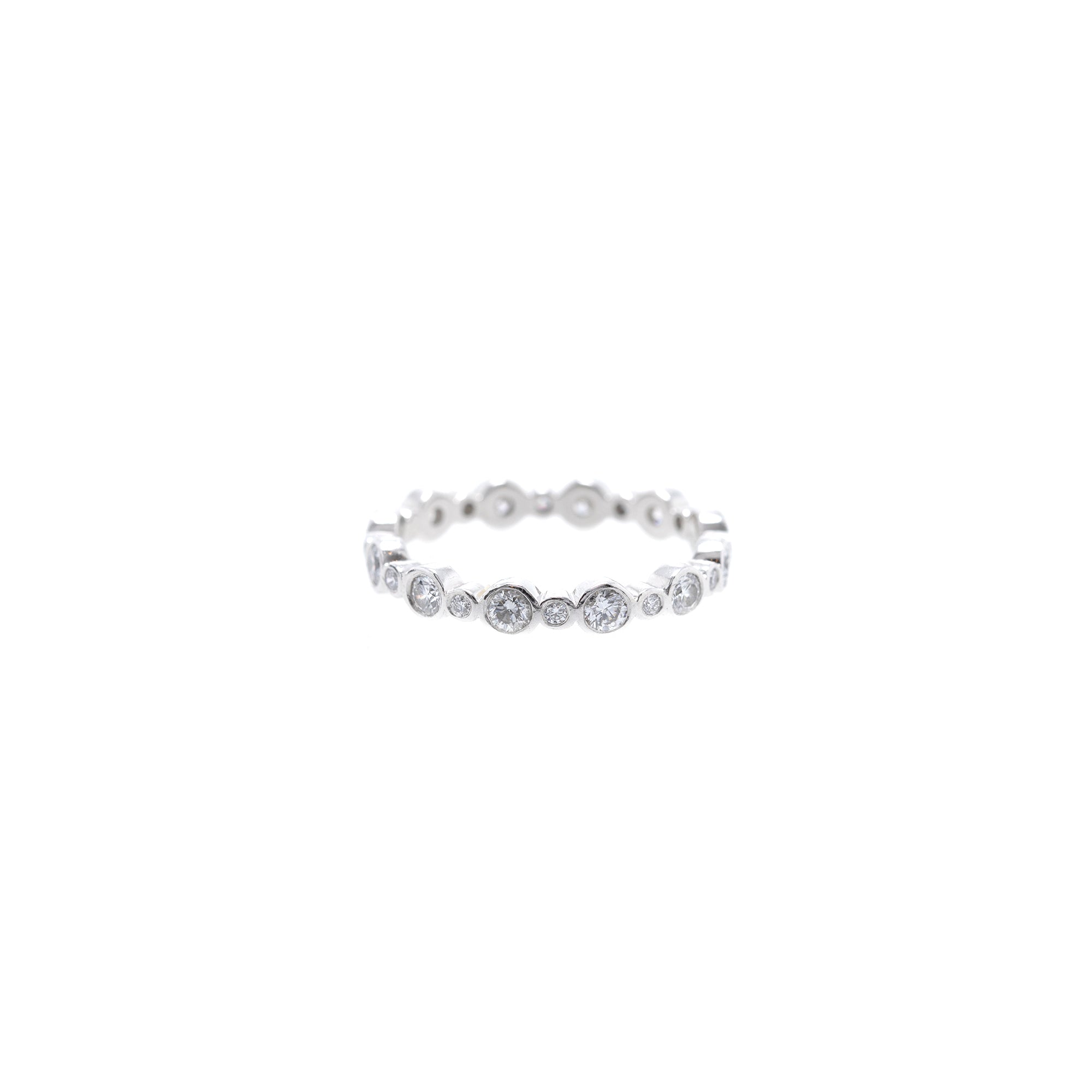 Tiffany & Co. Platinum Diamond Jazz Eternity Band Ring