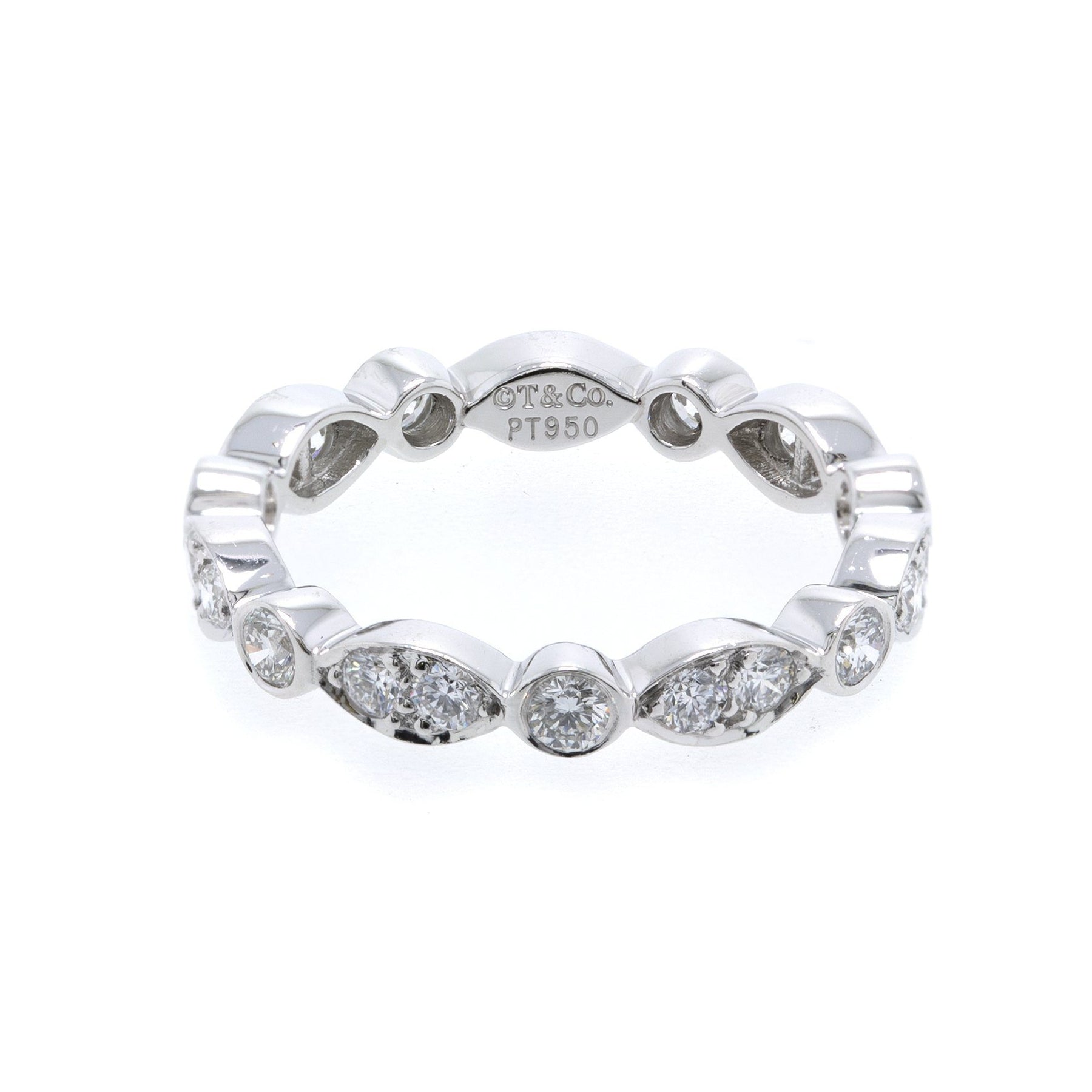 Tiffany & Co. Platinum & Diamond Jazz Ring