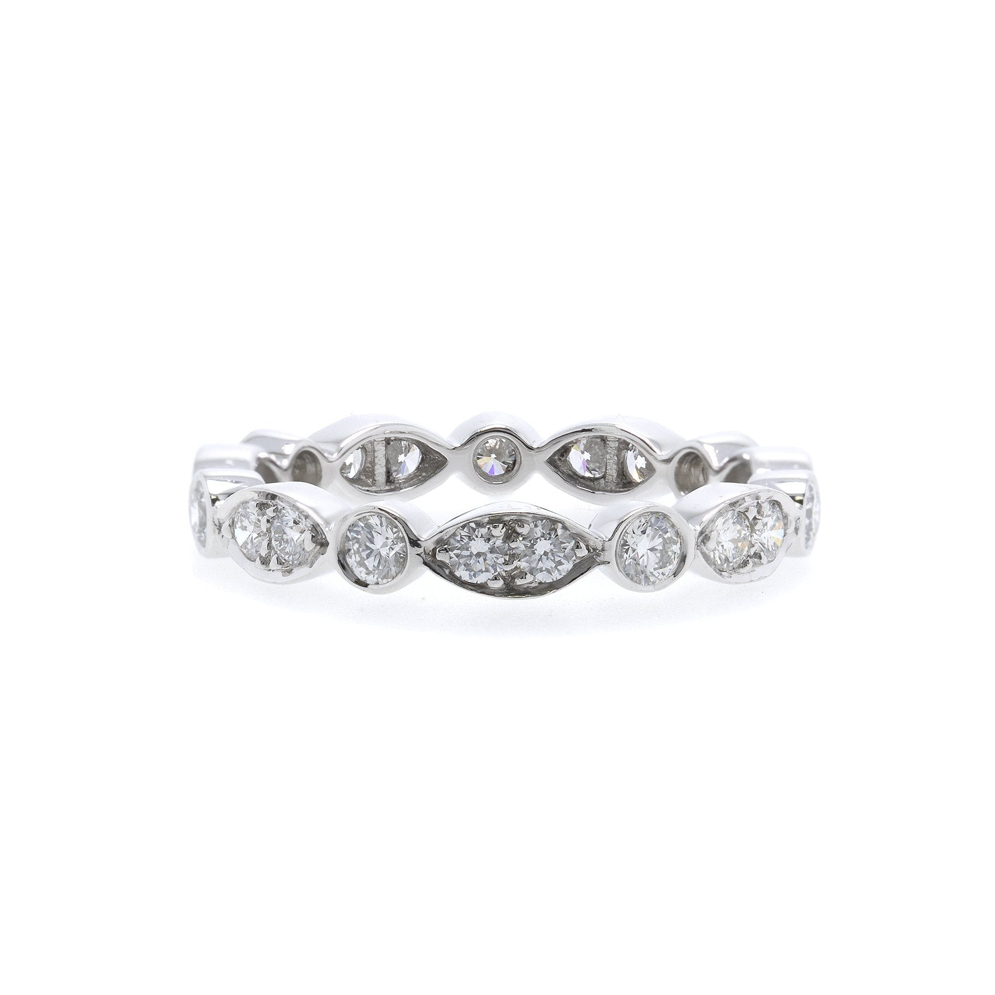 Tiffany & Co. Platinum & Diamond Jazz Ring