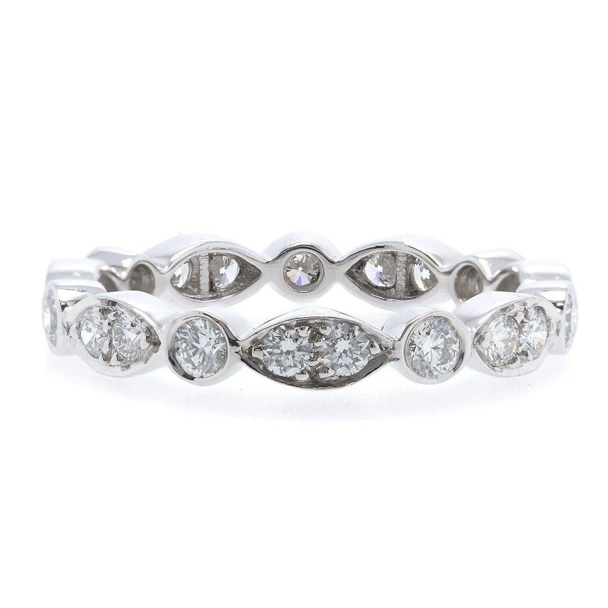 Tiffany & Co. Platinum & Diamond Jazz Ring