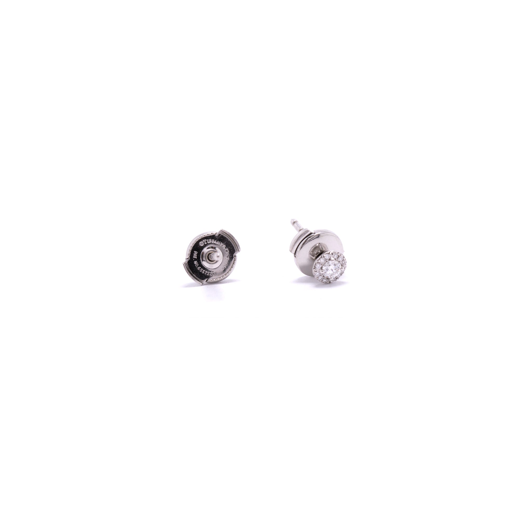 Tiffany & Co. Platinum Diamond Mini Soleste Earrings