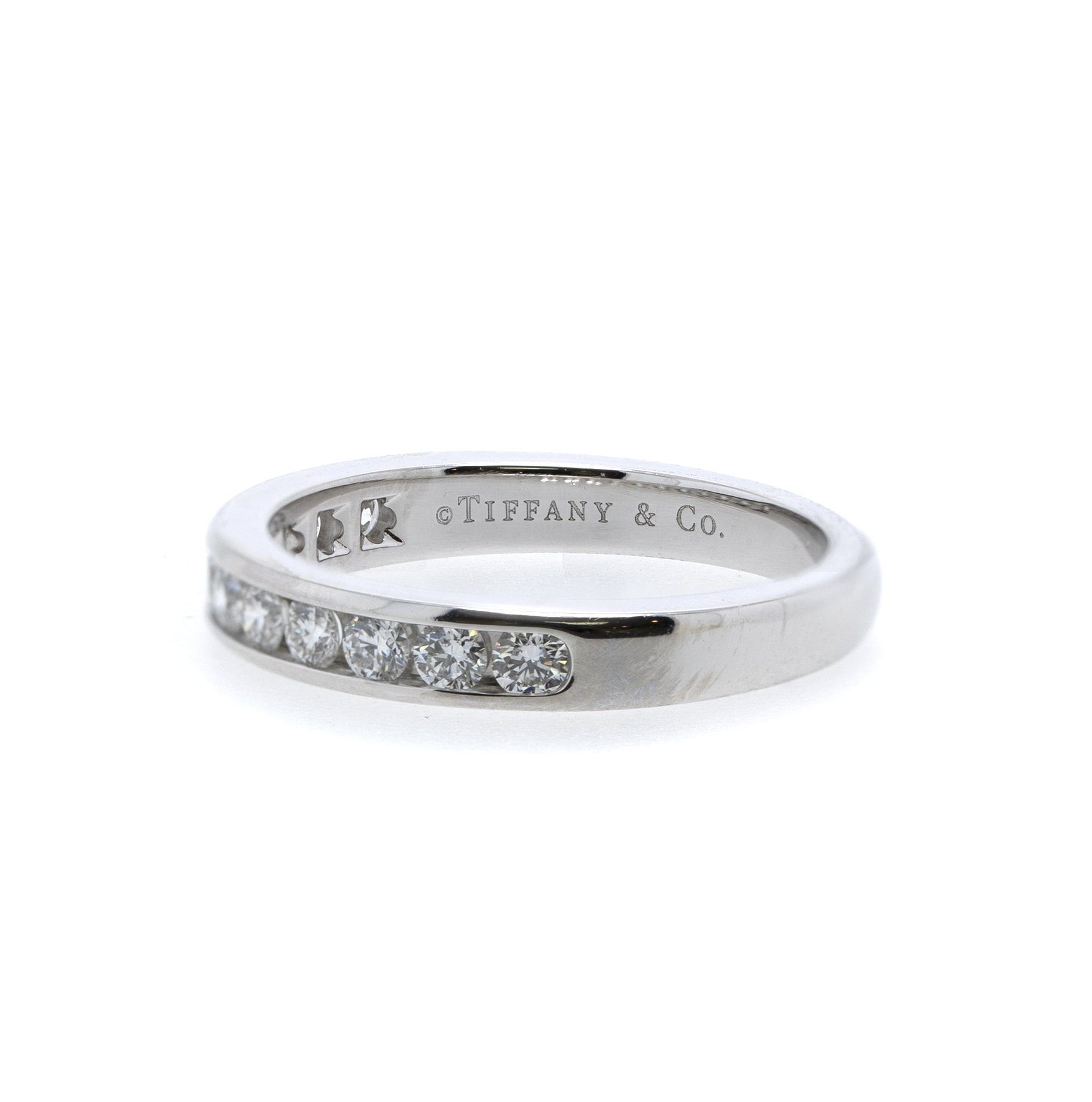 Tiffany & Co. Platinum & Diamond Wedding Band Ring