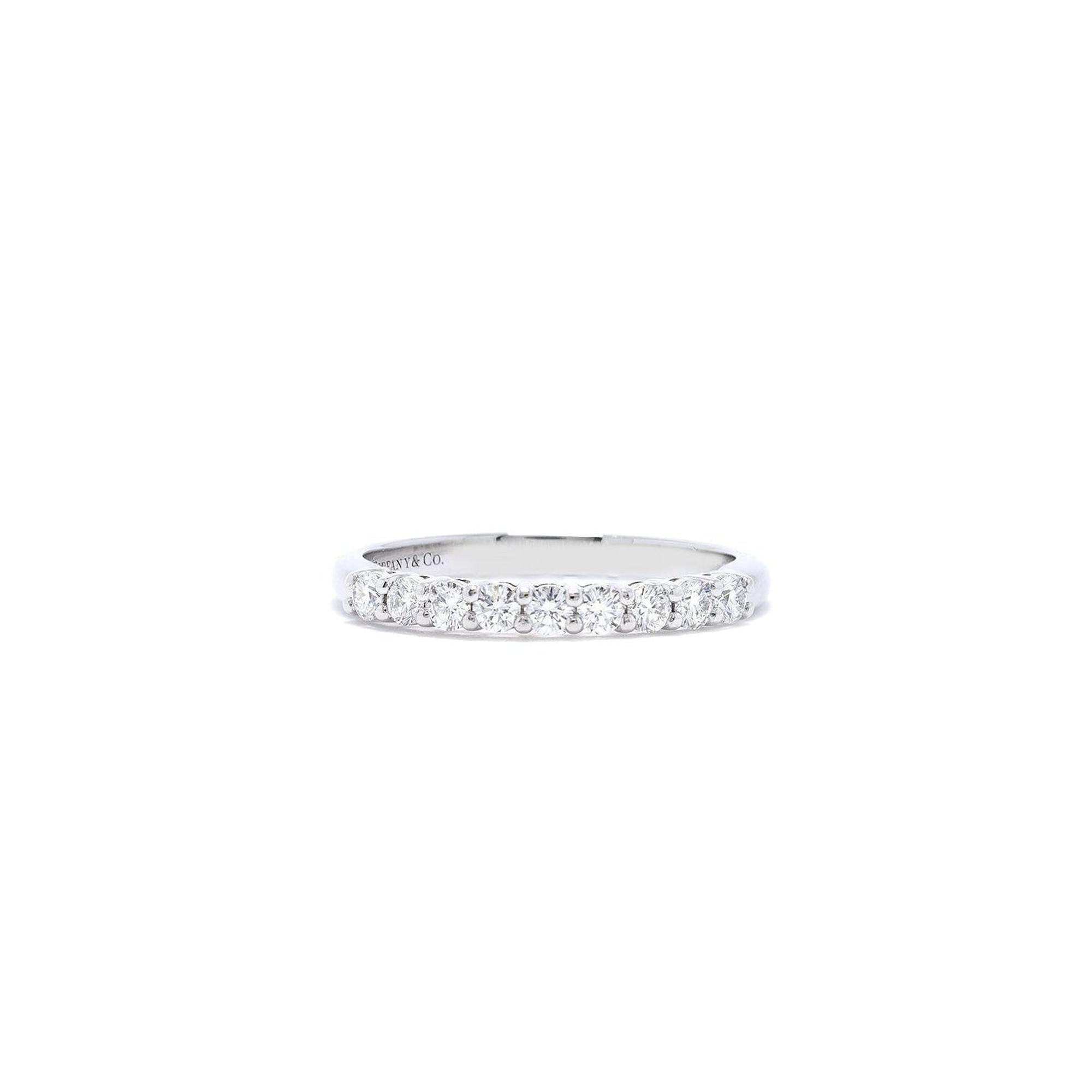Tiffany & Co. Platinum Embrace Diamond Band Ring