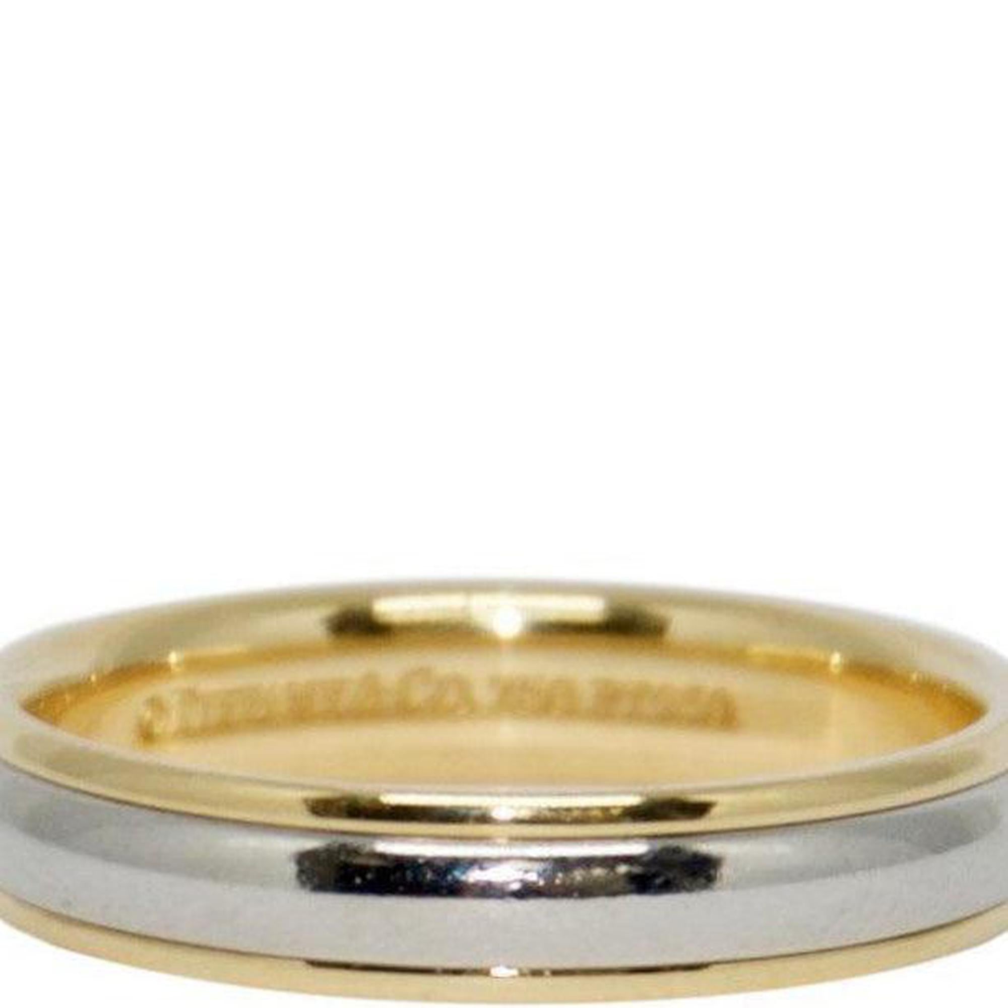 Tiffany & Co. Platinum & Gold Classic Wedding Band Ring