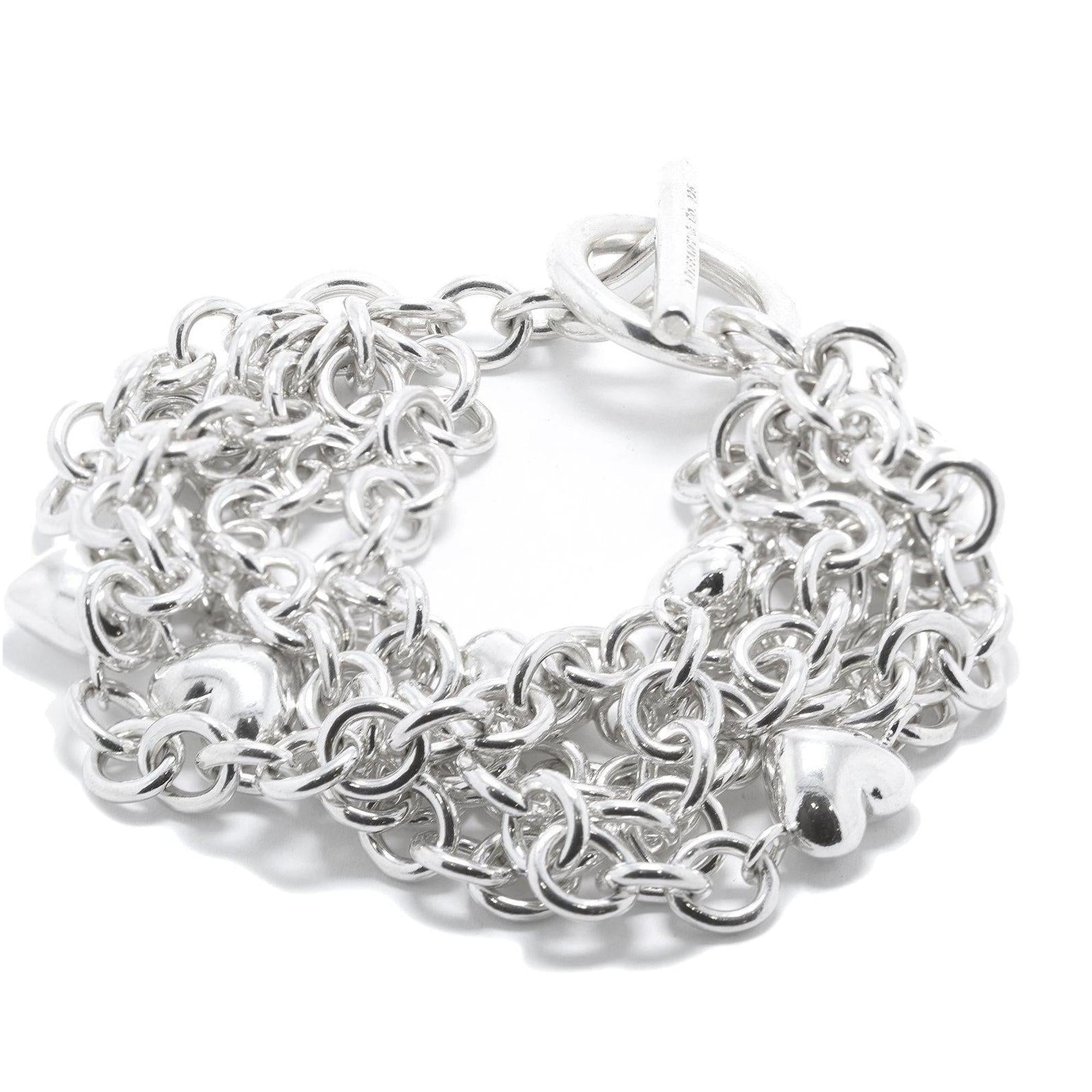 Tiffany & Co. Puffed Heart Multistrand Bracelet