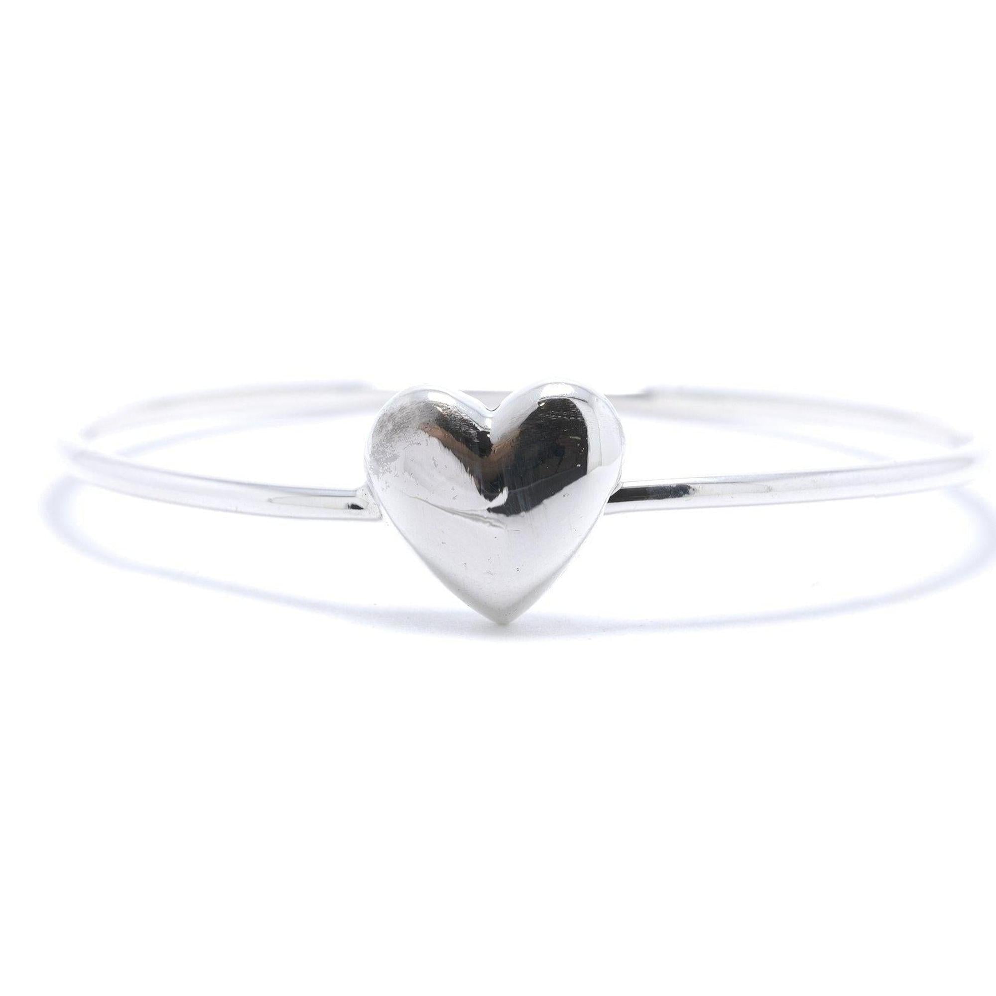 Tiffany & Co. Puffy Heart Bangle Bracelet