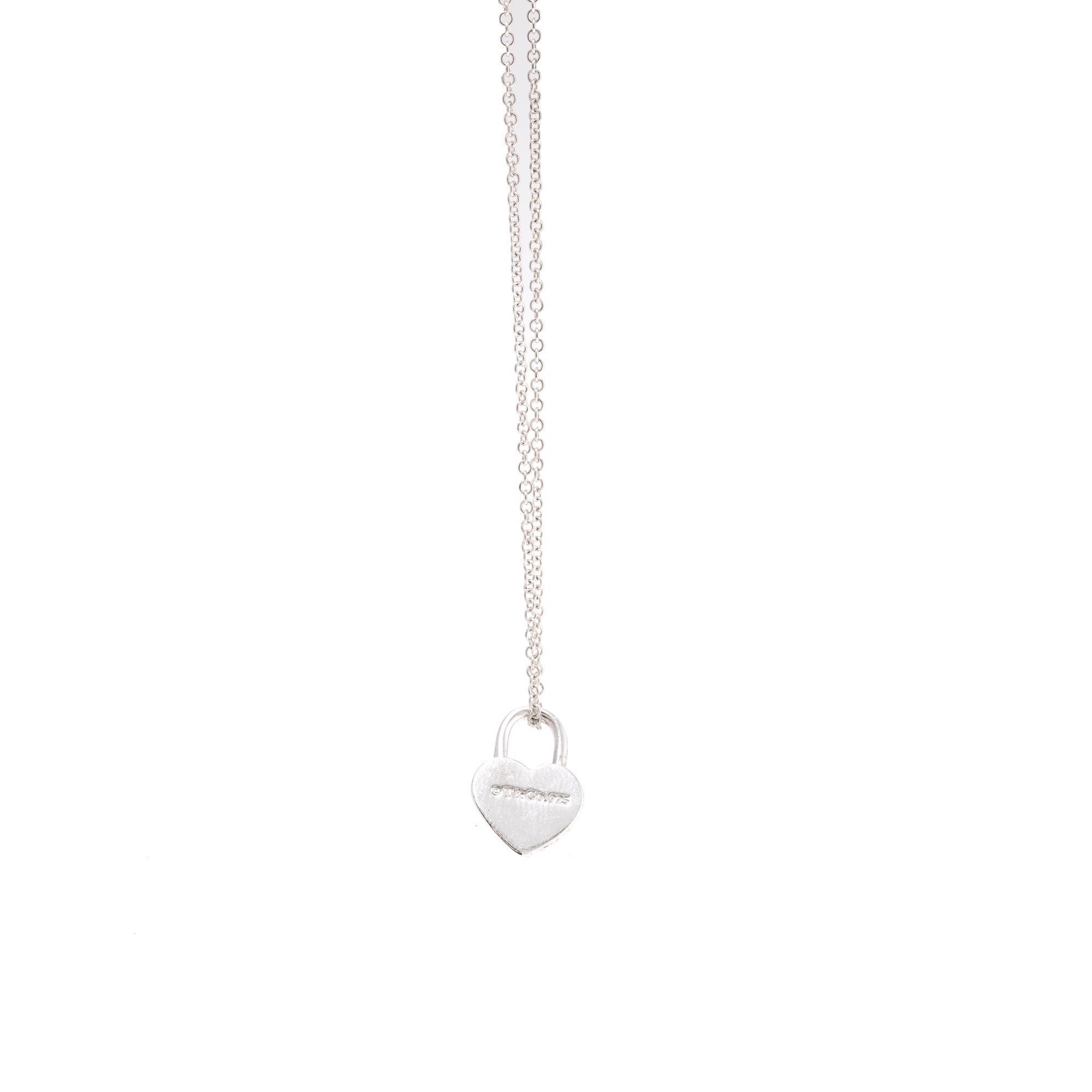 Tiffany & Co. Return To Tiffany Mini Heart Lock Pendant Necklace