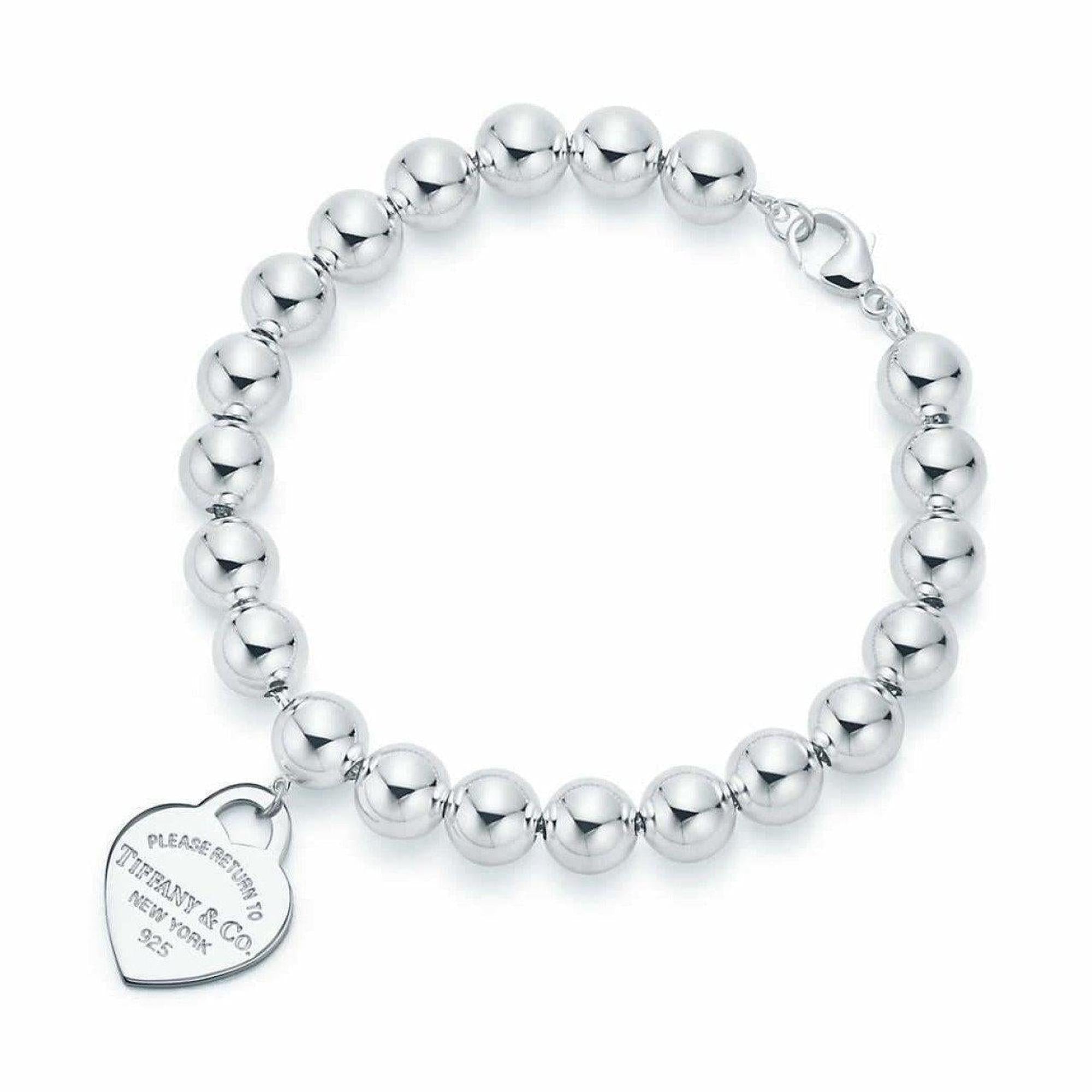 Tiffany & Co. Return To Tiffany Small Heart Tag Ball Bracelet in Sterl