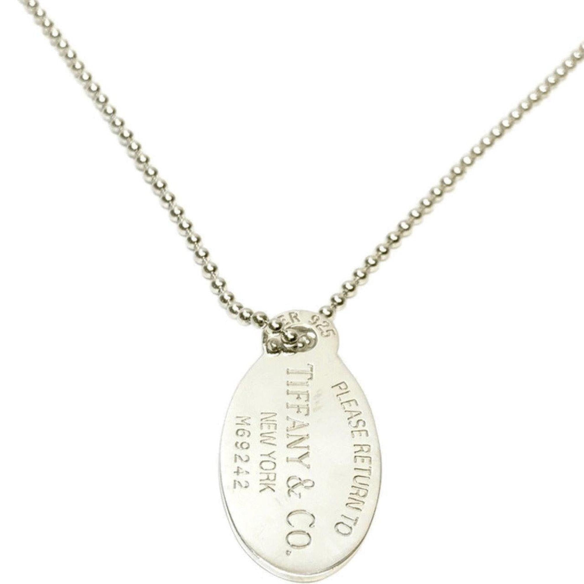 Tiffany & Co. Return to TIffany Large Oval Tag Pendant Necklace