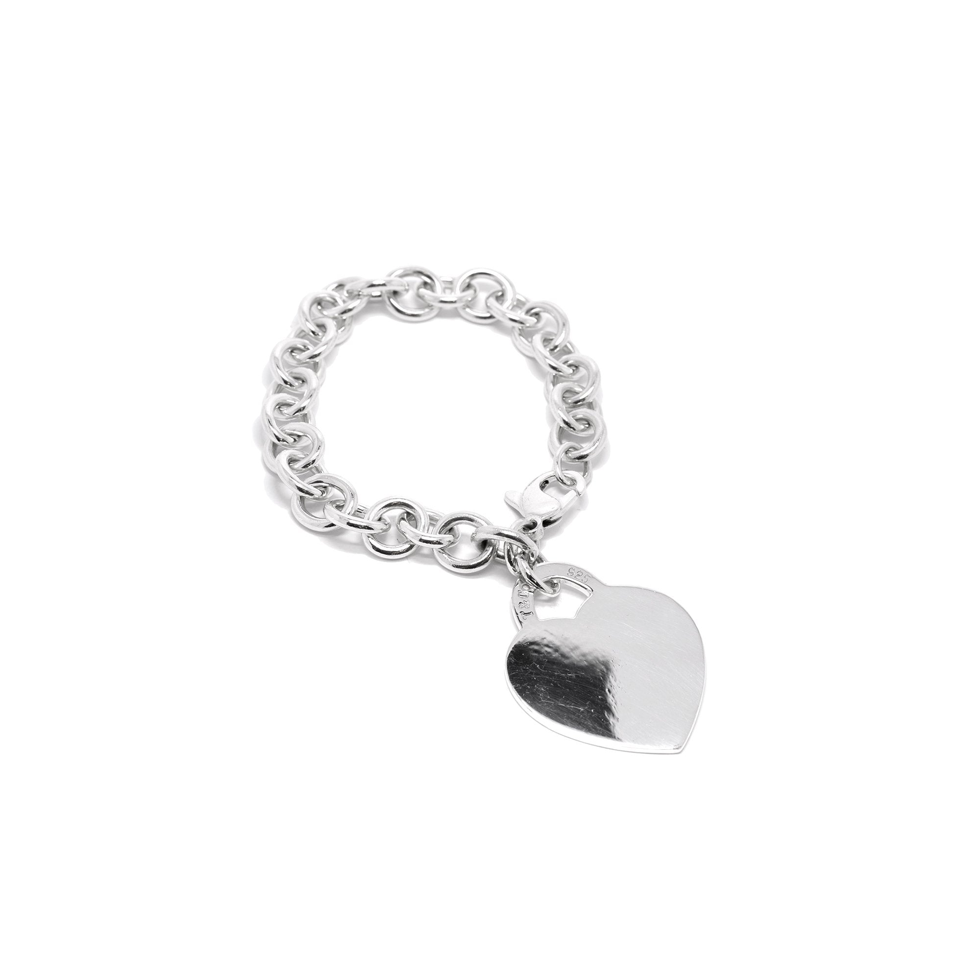 Extra Large Tiffany Heart Pendant Bracelet Tiffany Return To