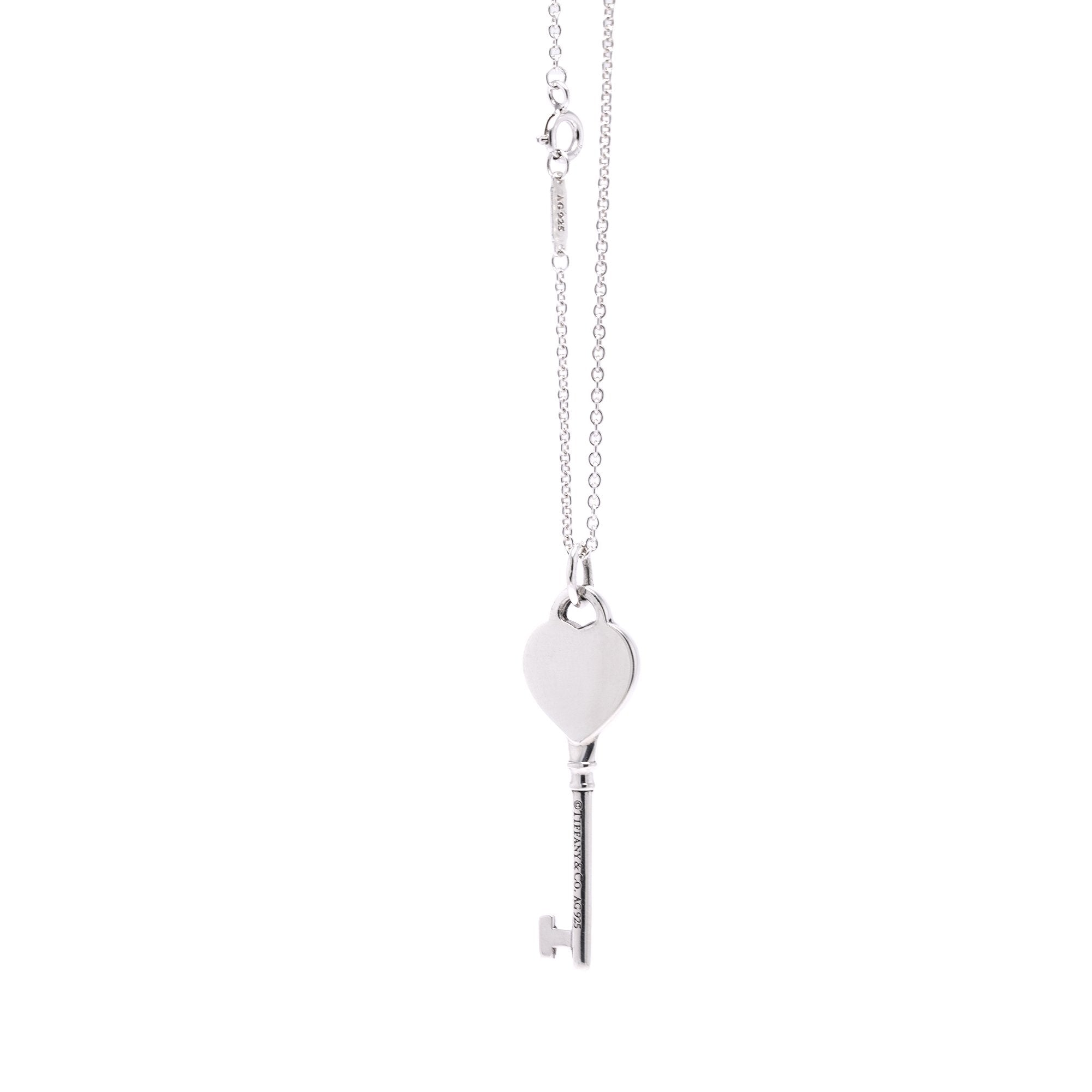 Tiffany & Co. Return to Tiffany Heart Key Pendant Necklace