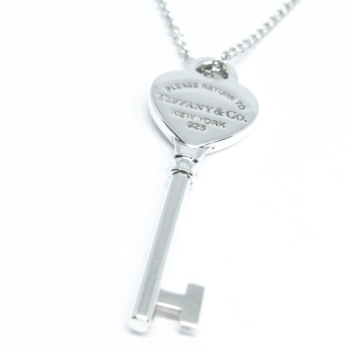 Tiffany & Co. Return to Tiffany Heart Key Pendant Necklace