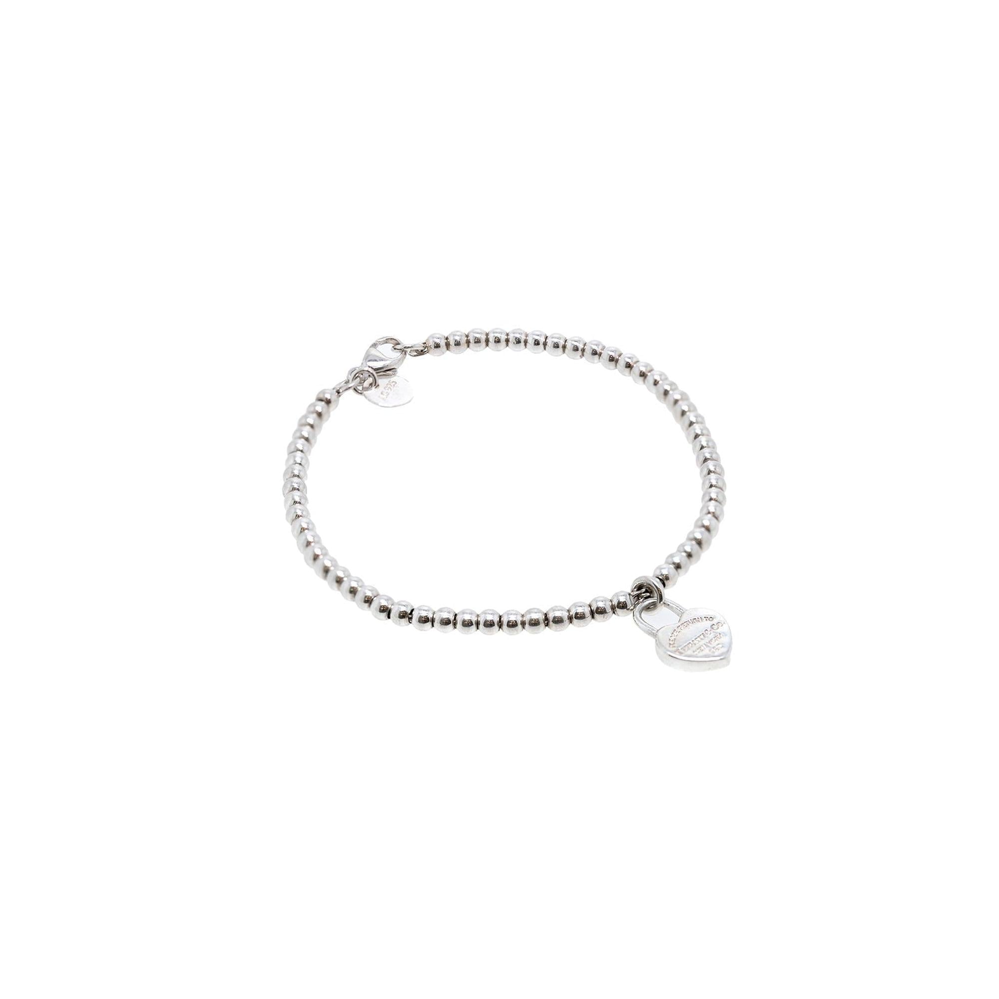 Tiffany & Co. Return to Tiffany Heart Lock Mini Bead Bracelet