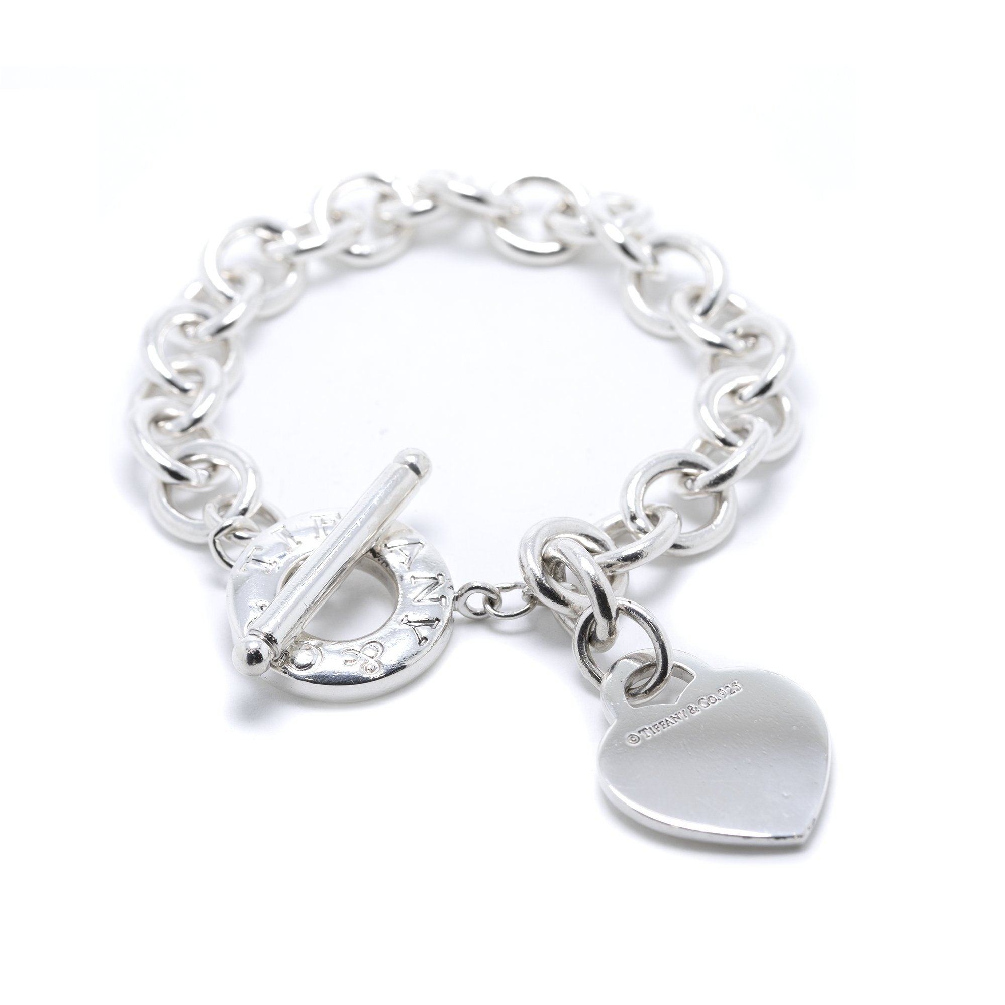 Tiffany & Co. Return to Tiffany Heart Tag Charm Bracelet with Toggle Clasp