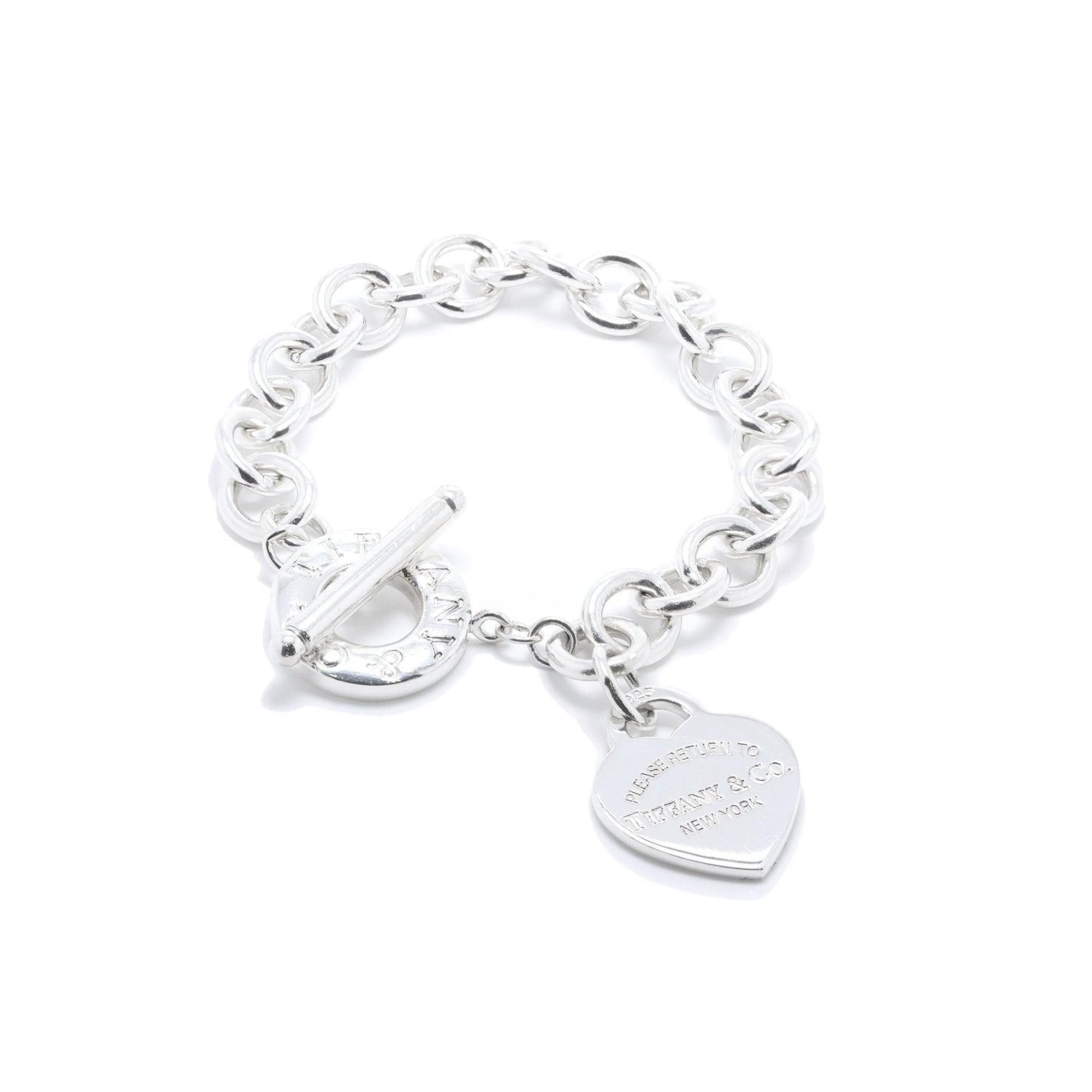 Tiffany & Co. Return to Tiffany Heart Tag Charm Bracelet with Toggle Clasp