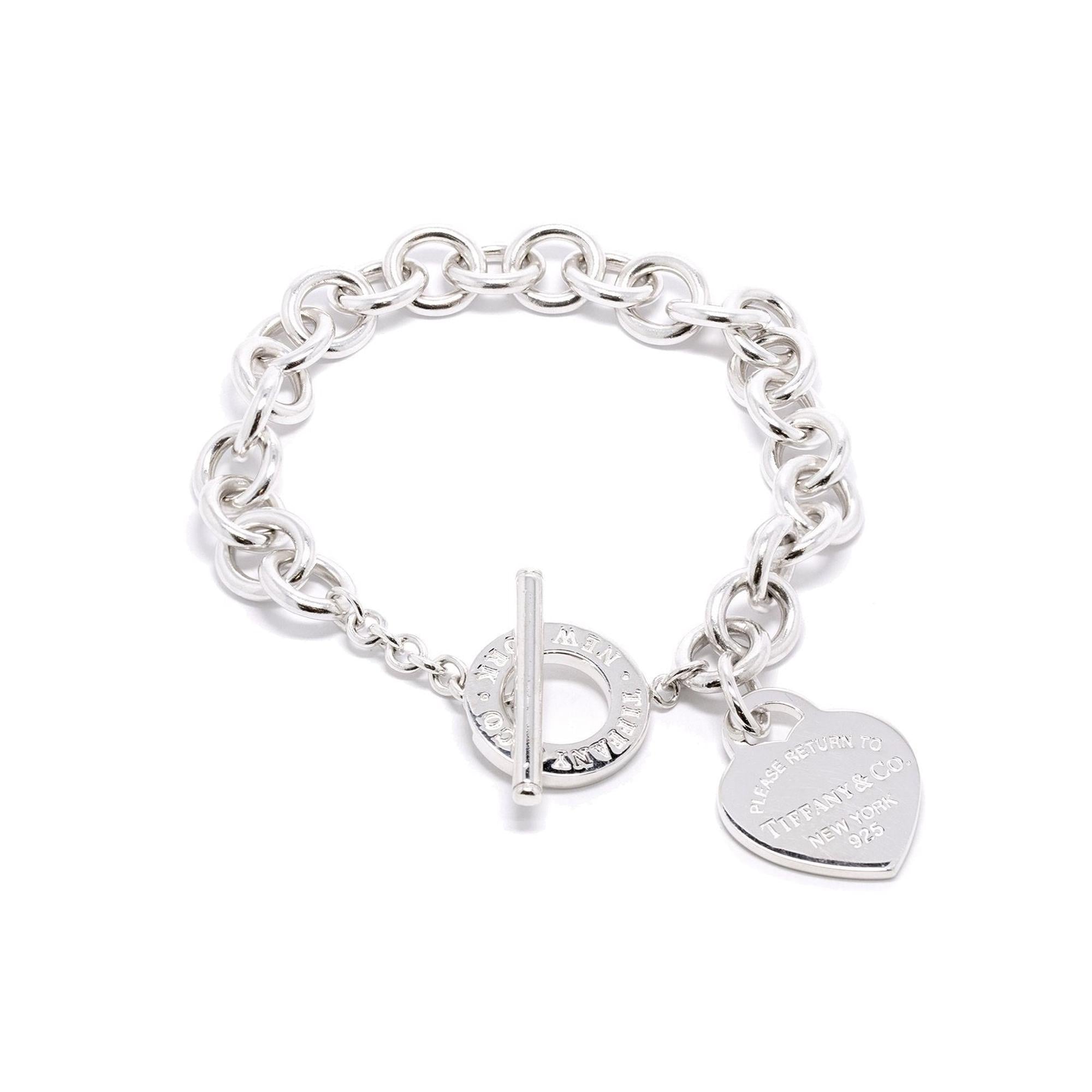Tiffany & Co. Return to Tiffany Heart Tag Charm Bracelet with Toggle Clasp