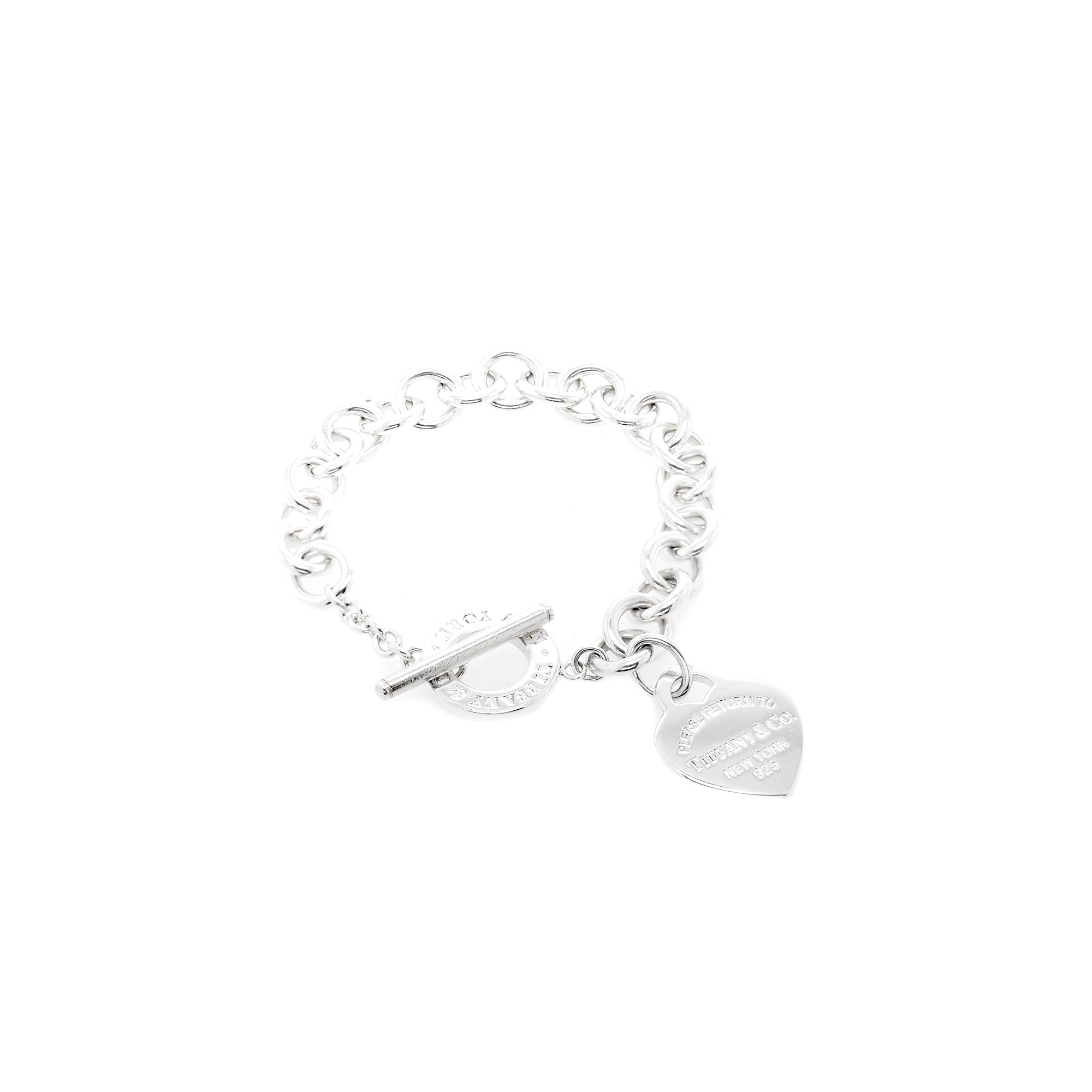 Tiffany & Co. Return to Tiffany Heart Tag Charm Bracelet with Toggle Clasp