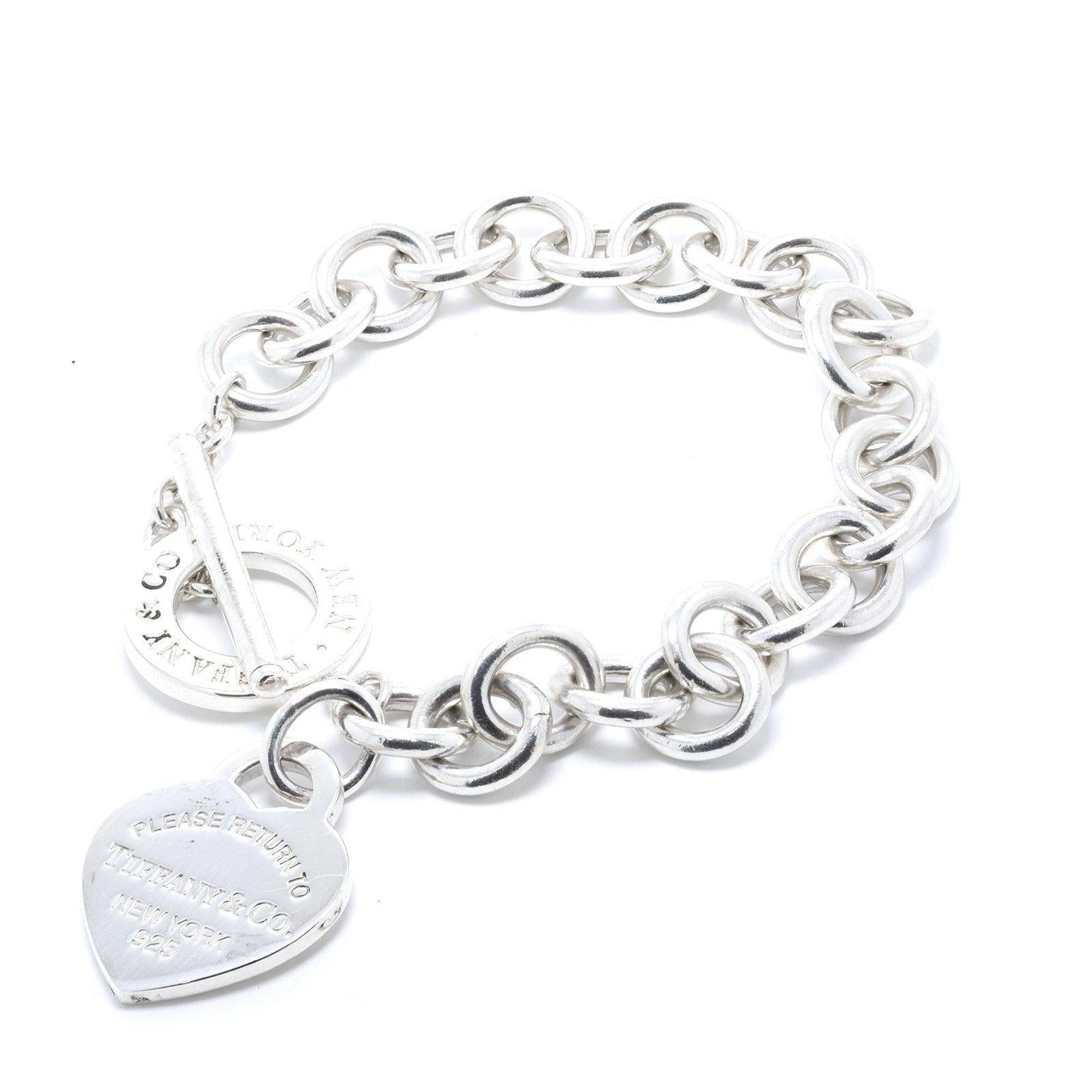 Tiffany & Co. Return to Tiffany Heart Tag Charm Bracelet with Toggle Clasp