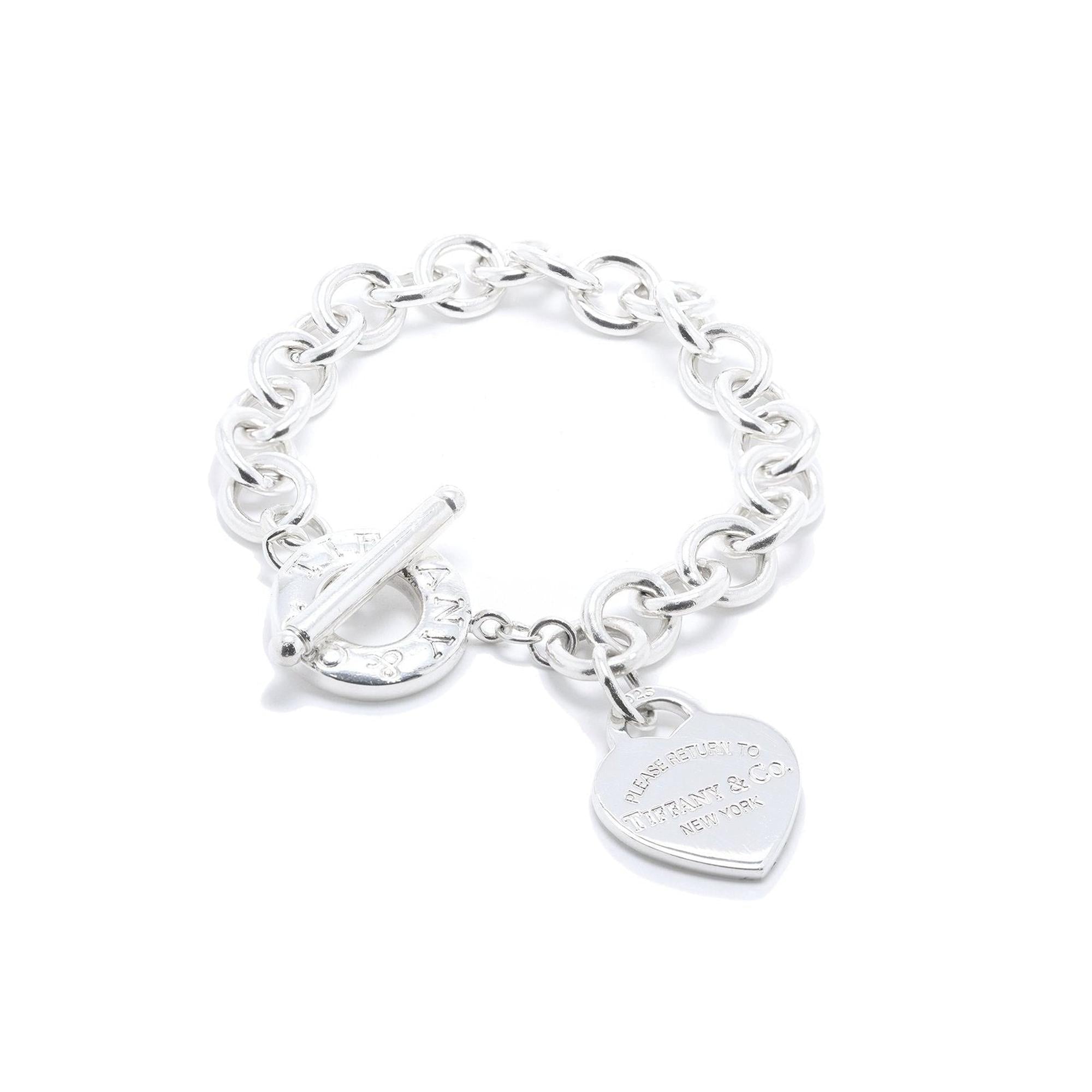 Tiffany & Co. Return to Tiffany Heart Tag Charm Bracelet with Toggle Clasp