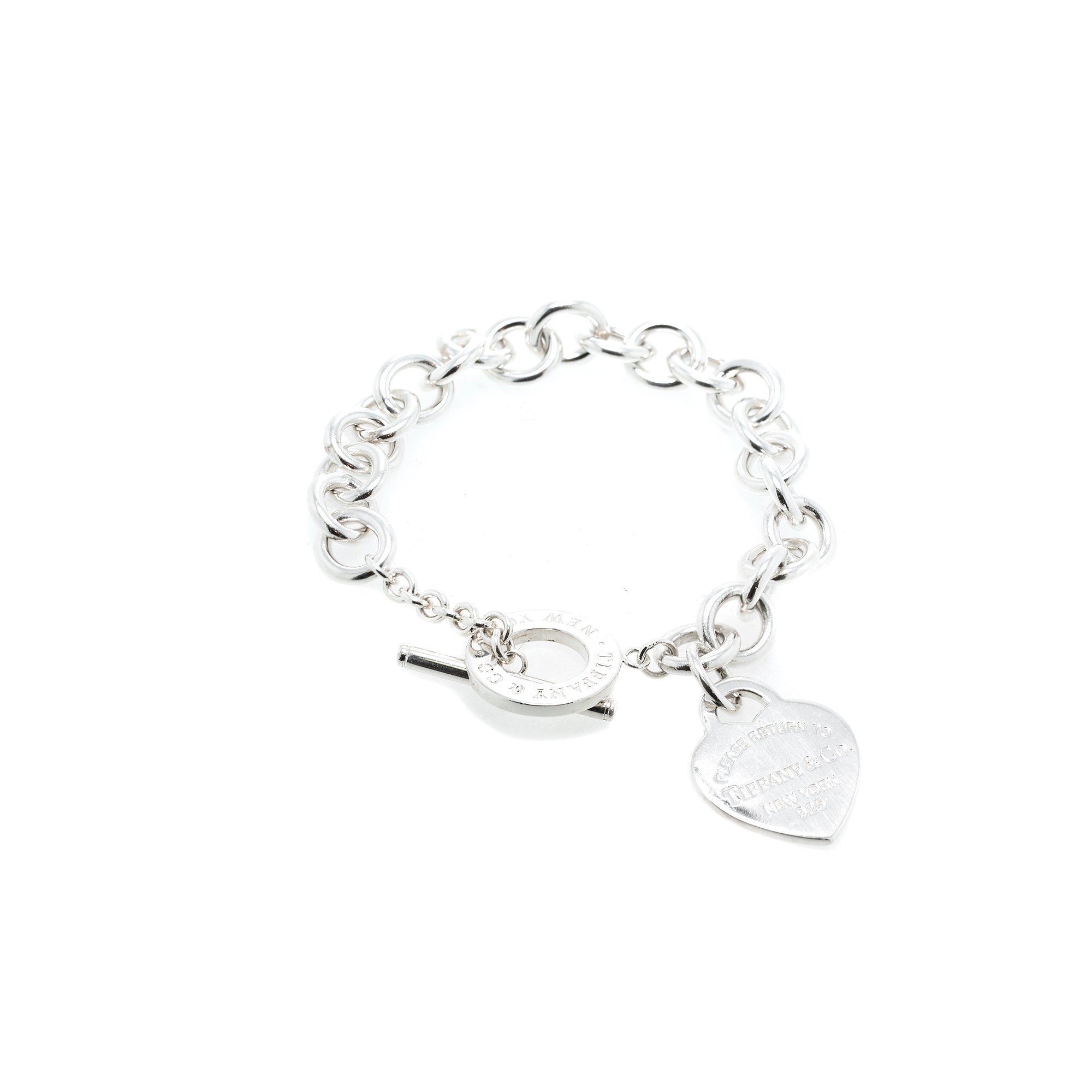 Tiffany & Co. Return to Tiffany Heart Tag Charm Bracelet with Toggle Clasp