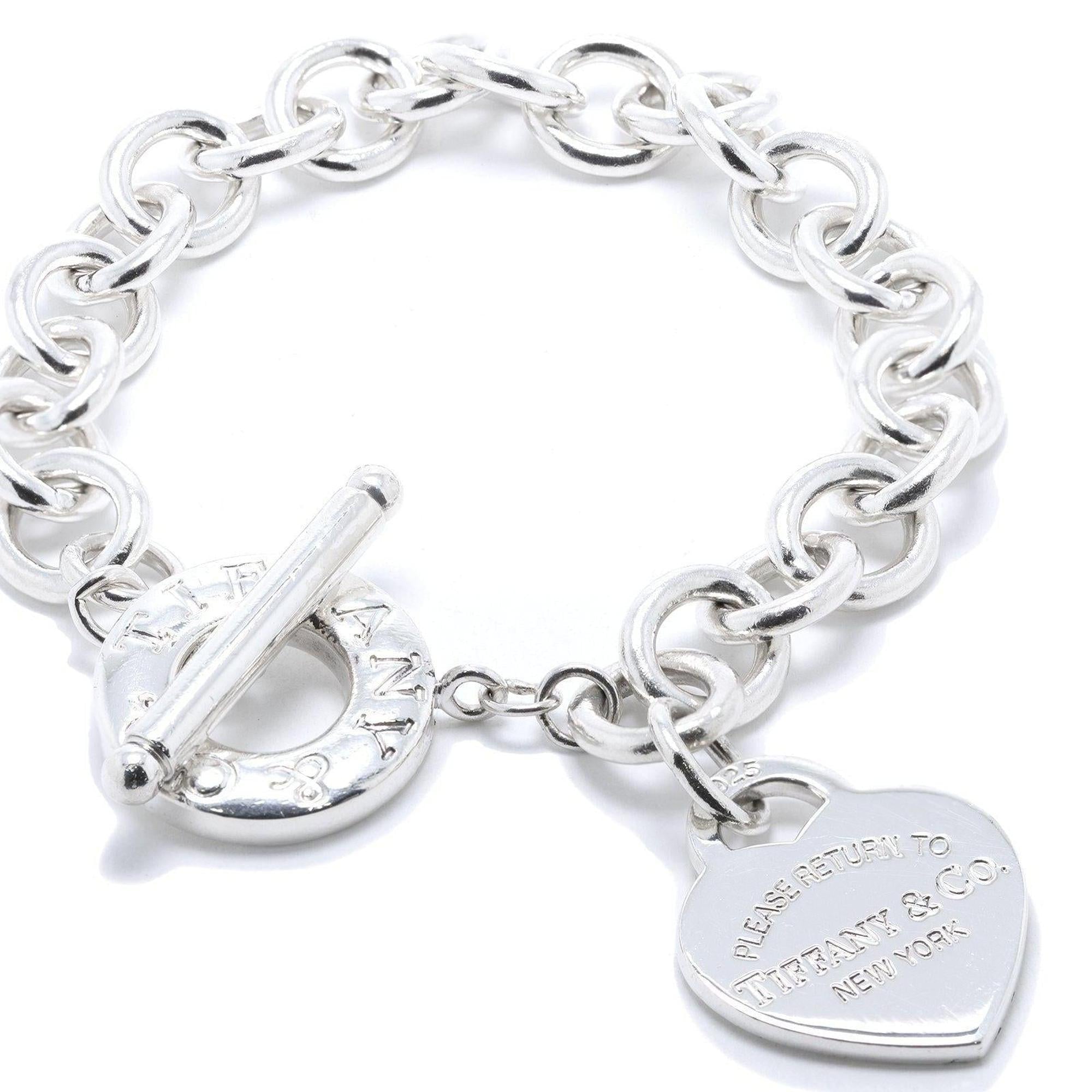 Tiffany & Co. Return to Tiffany Heart Tag Charm Bracelet with Toggle Clasp