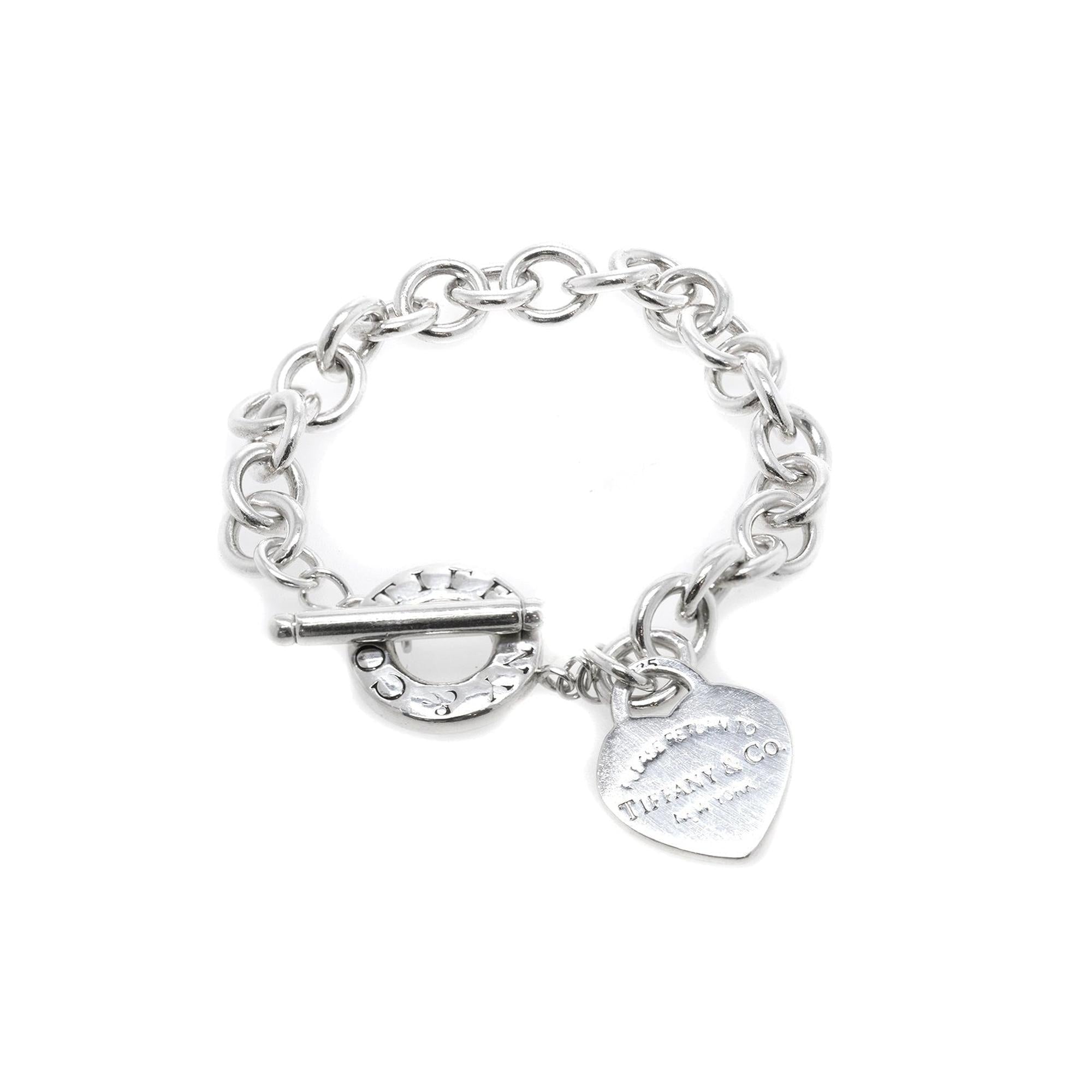 Tiffany & Co. Return to Tiffany Heart Tag Charm Bracelet with Toggle Clasp