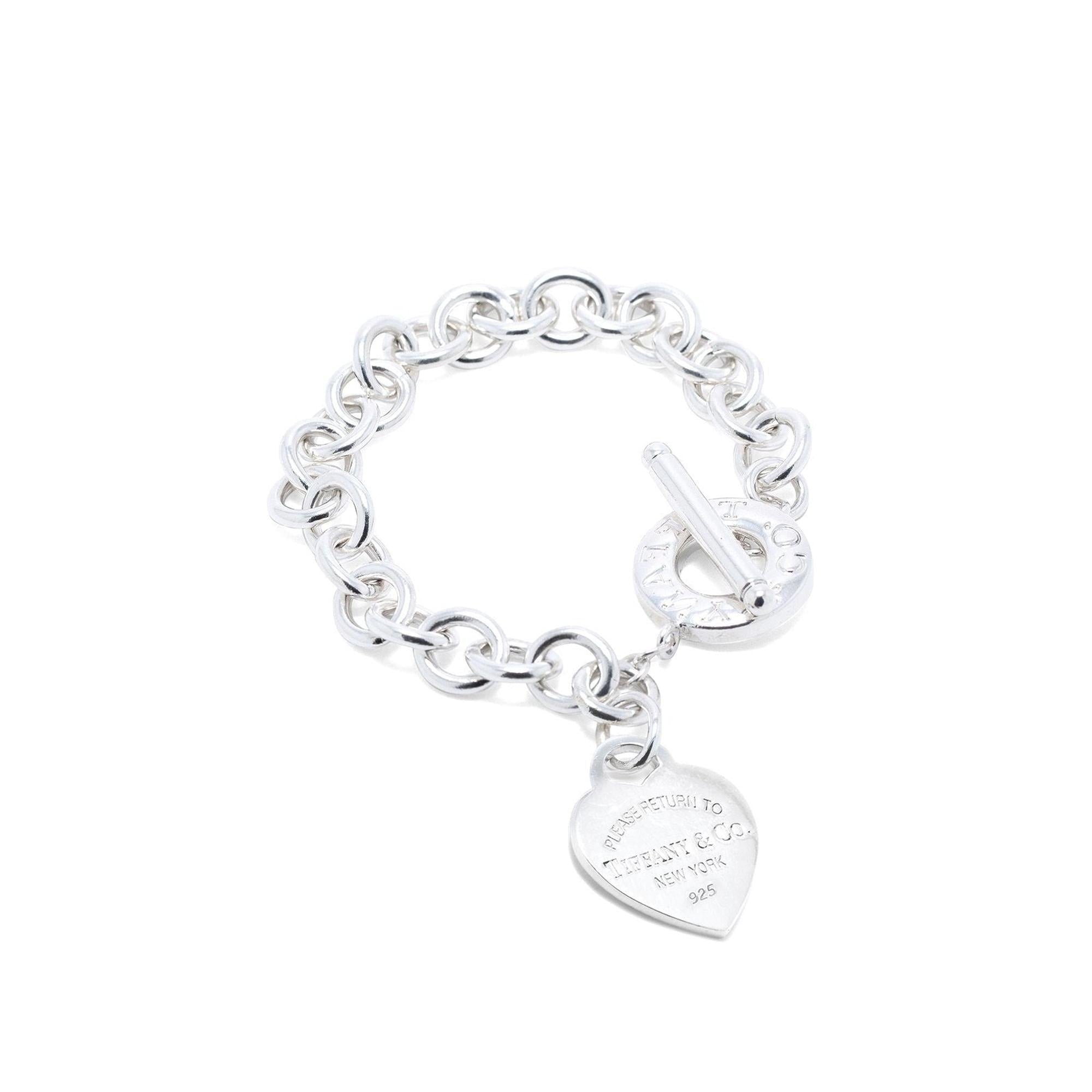 Tiffany & Co. Return to Tiffany Heart Tag Charm Bracelet with Toggle Clasp