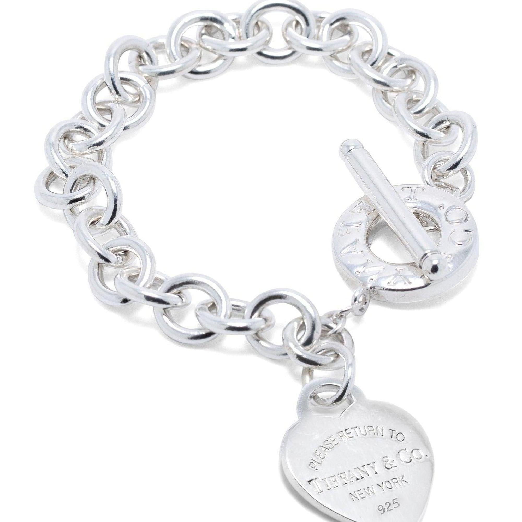 Tiffany & Co. Return to Tiffany Heart Tag Charm Bracelet with Toggle Clasp
