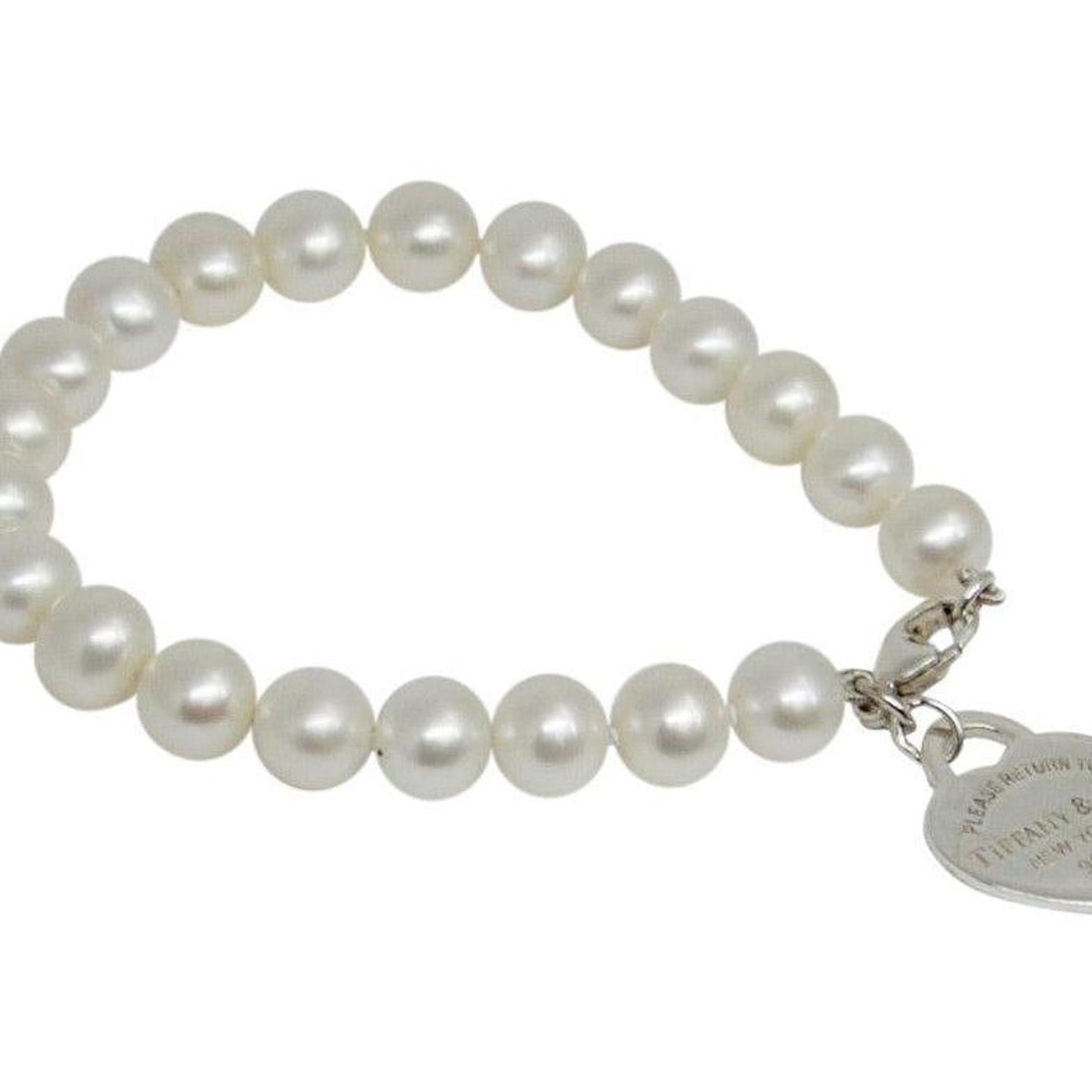 Tiffany & Co. Return to Tiffany Heart Tag Pearl Bracelet