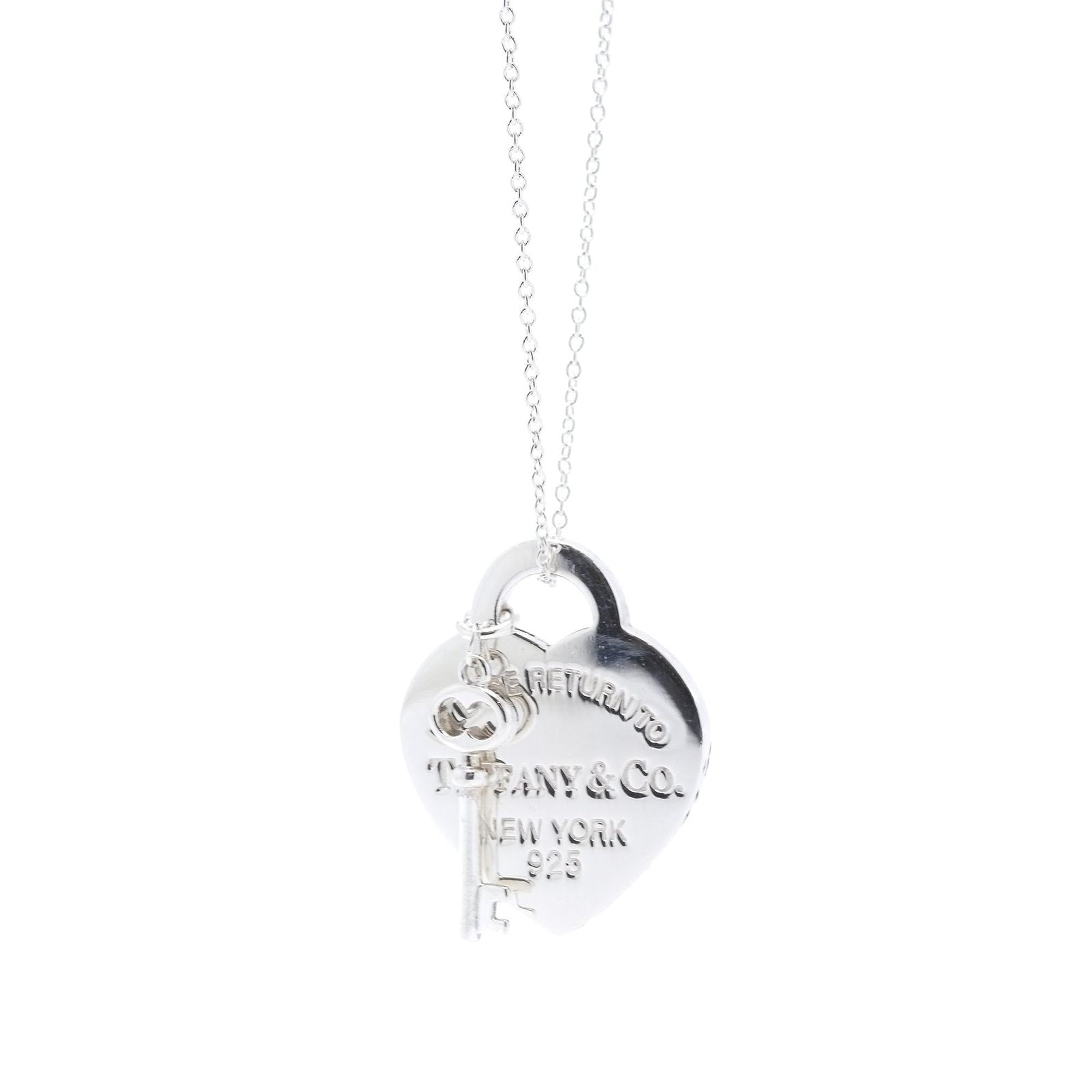 Tiffany & Co. Return to Tiffany Heart Tag and Key Pendant Necklace