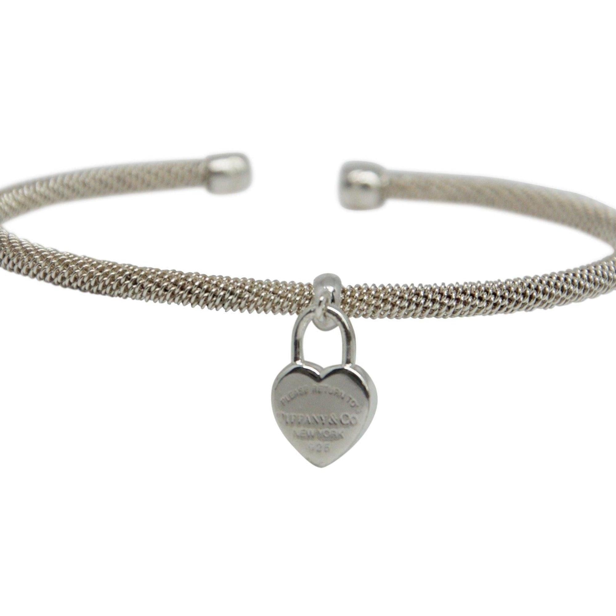 Tiffany & Co. Return to Tiffany Heart Tag on Mesh Cuff Bracelet