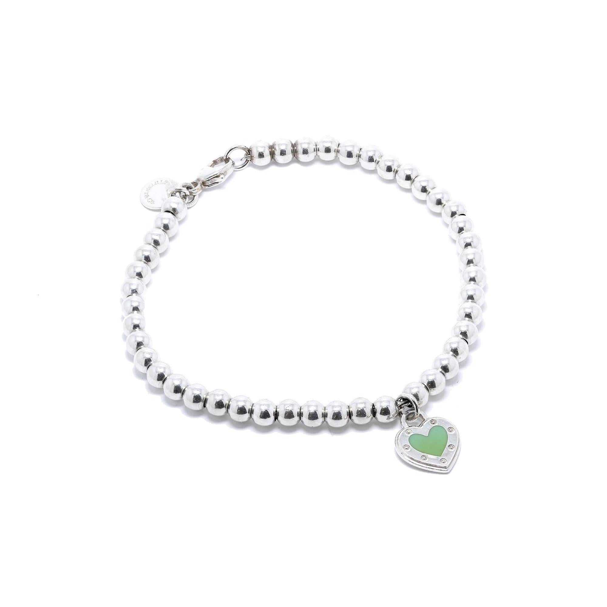 Tiffany & Co. Return to Tiffany Love Tiffany Blue Heart Tag Bead Bracelet