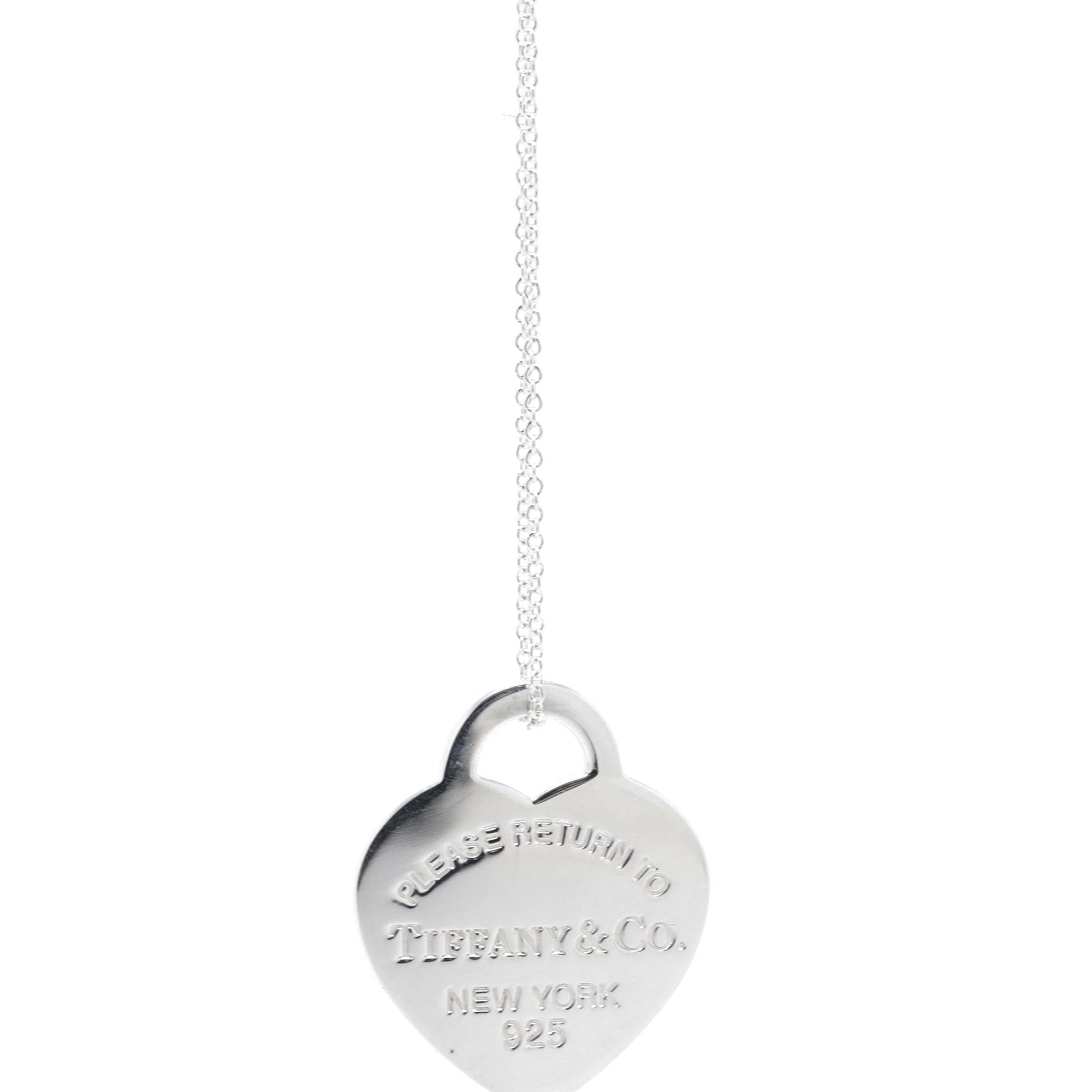 Tiffany & Co. Return to Tiffany Medium Heart Tag Charm Necklace